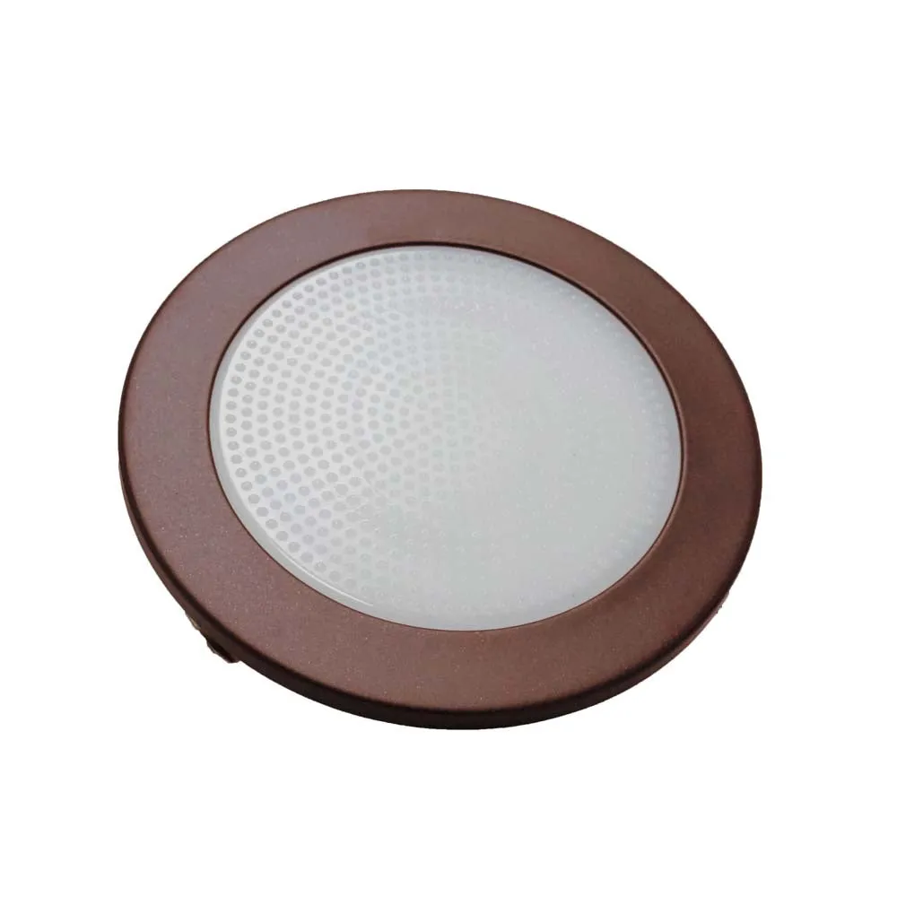 NICOR 4 in. Oil-Rubbed Bronze Recessed Shower Trim with Albalite Glass Lens