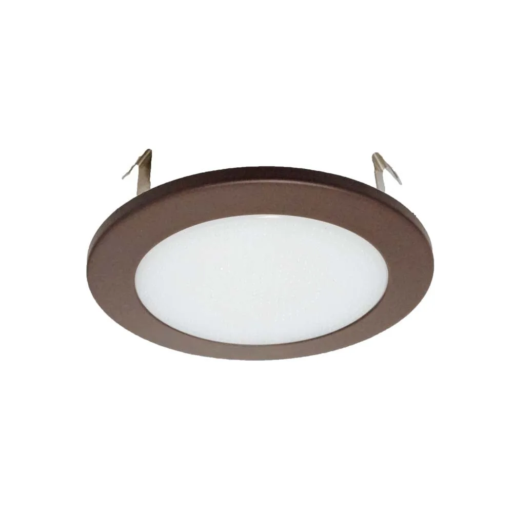 NICOR 4 in. Oil-Rubbed Bronze Recessed Shower Trim with Albalite Glass Lens