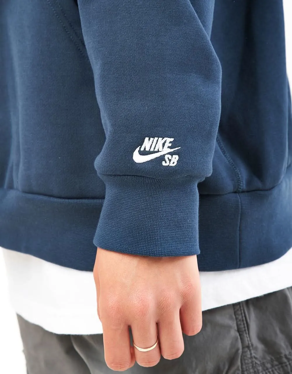 Nike SB Cherry Pullover Hoodie - Armory Navy/White