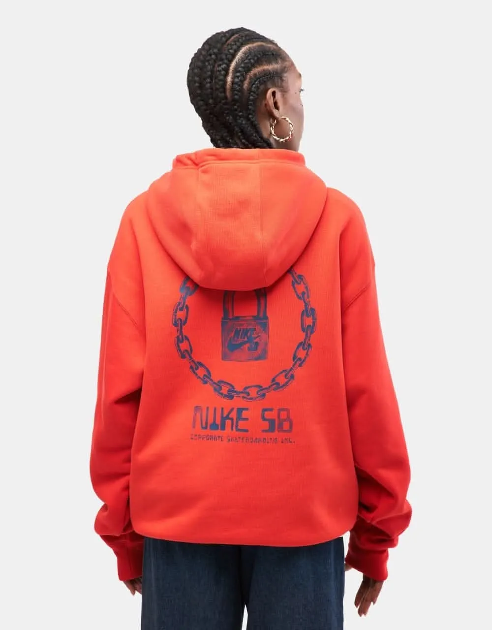 Nike SB On Lock Pullover Hoodie - University Red