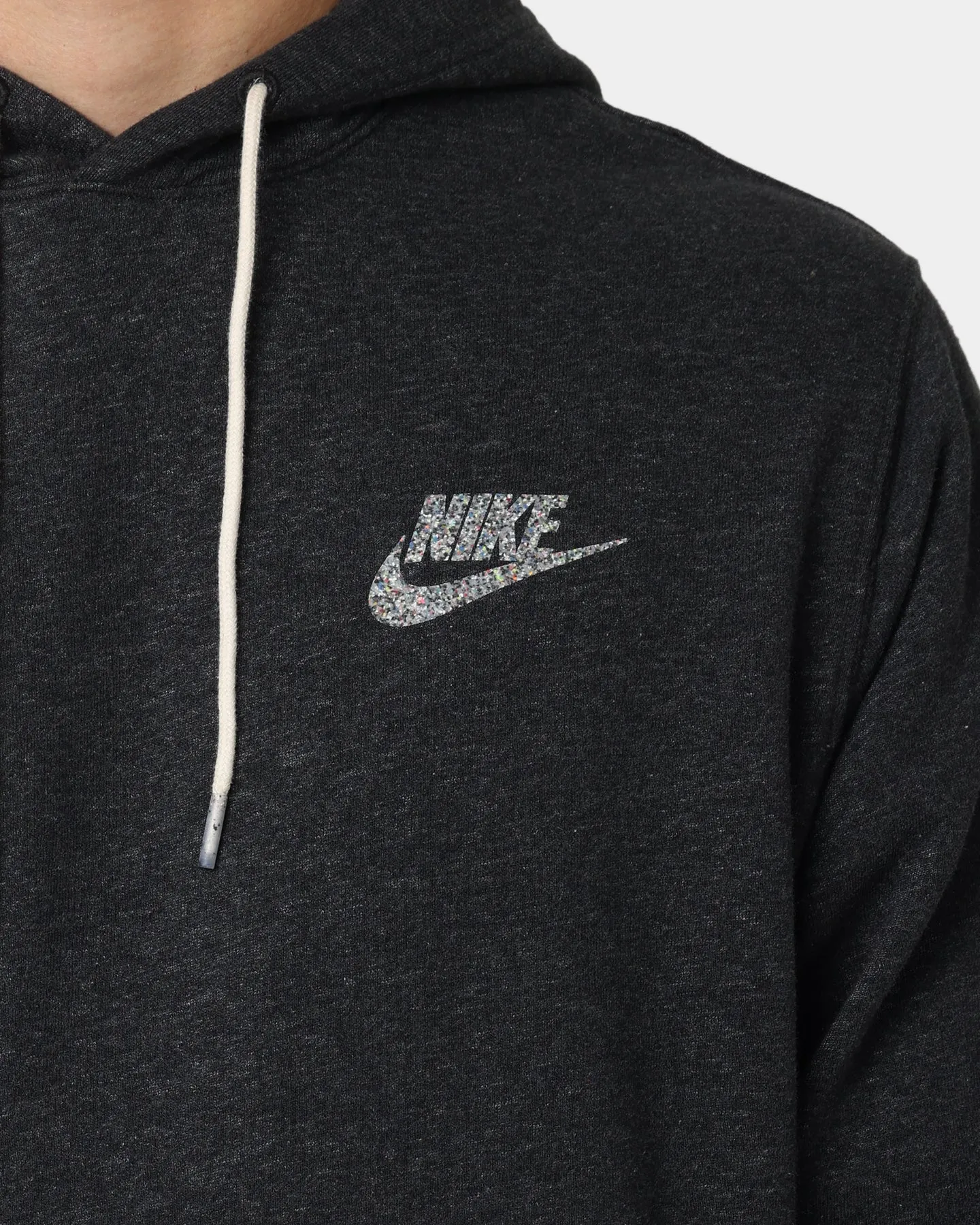 Nike Sportswear Fleece Pullover Hoodie Black/White