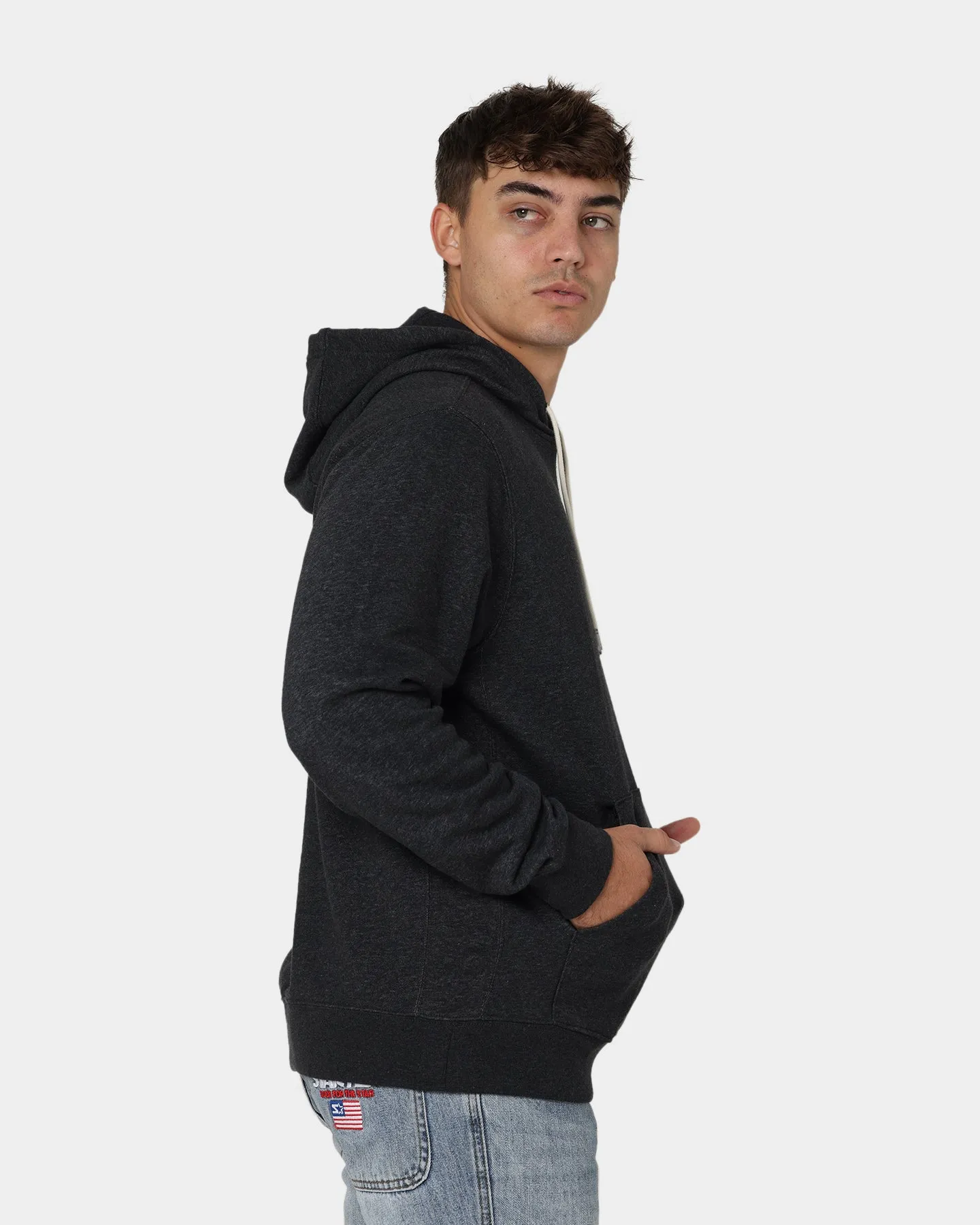 Nike Sportswear Fleece Pullover Hoodie Black/White