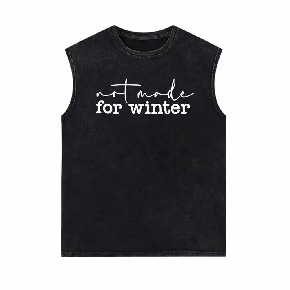 Not Made For Winter Vintage Washed Vest Top