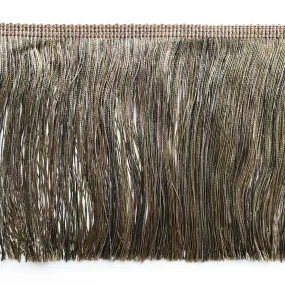 Olive Green and Tan High Quality Decorative Brush Fringe Trim by the yard