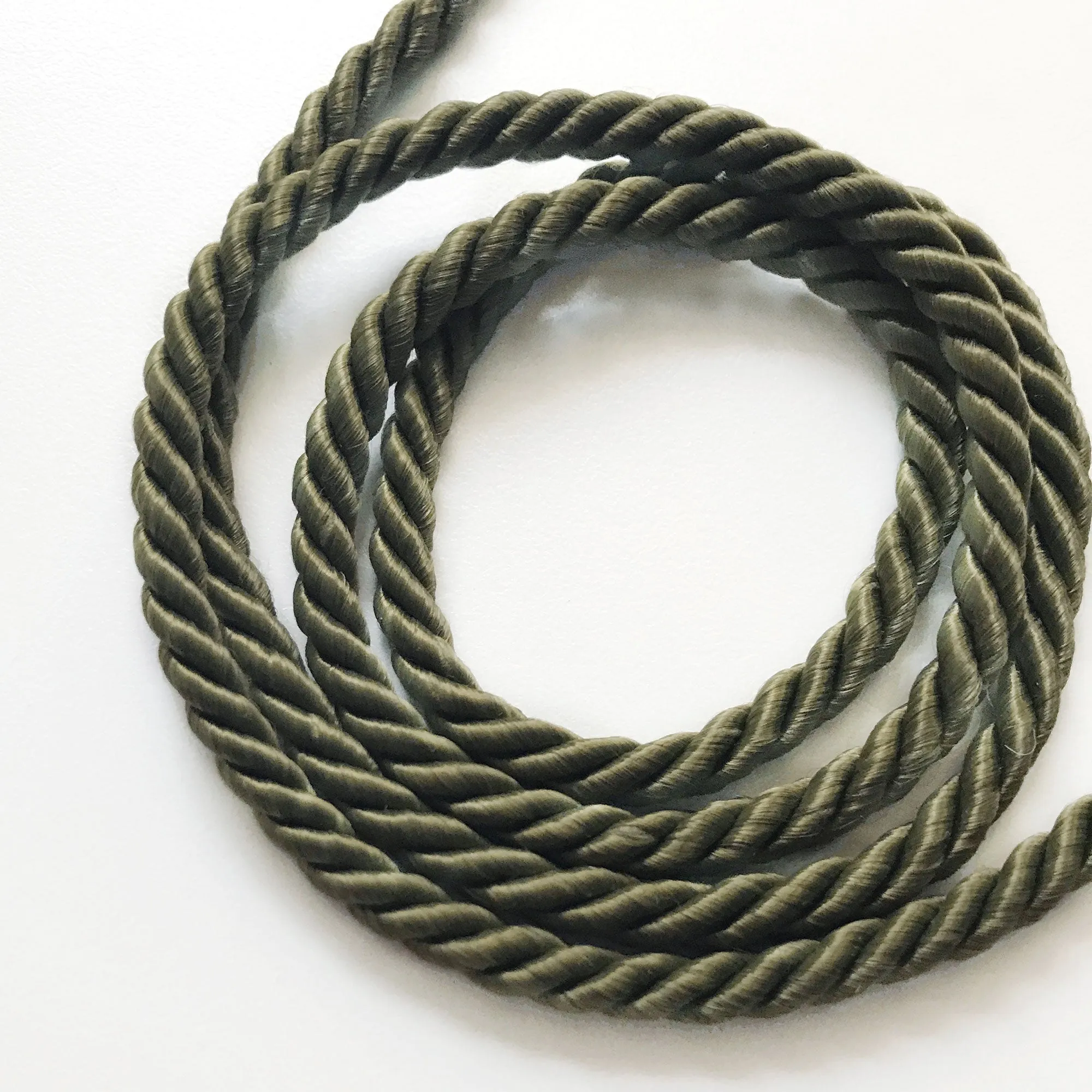 Olive Green High Quality Decorative Cord Trim by the yard