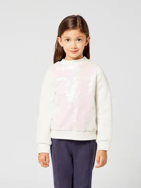 One Friday Off White Sequins Top