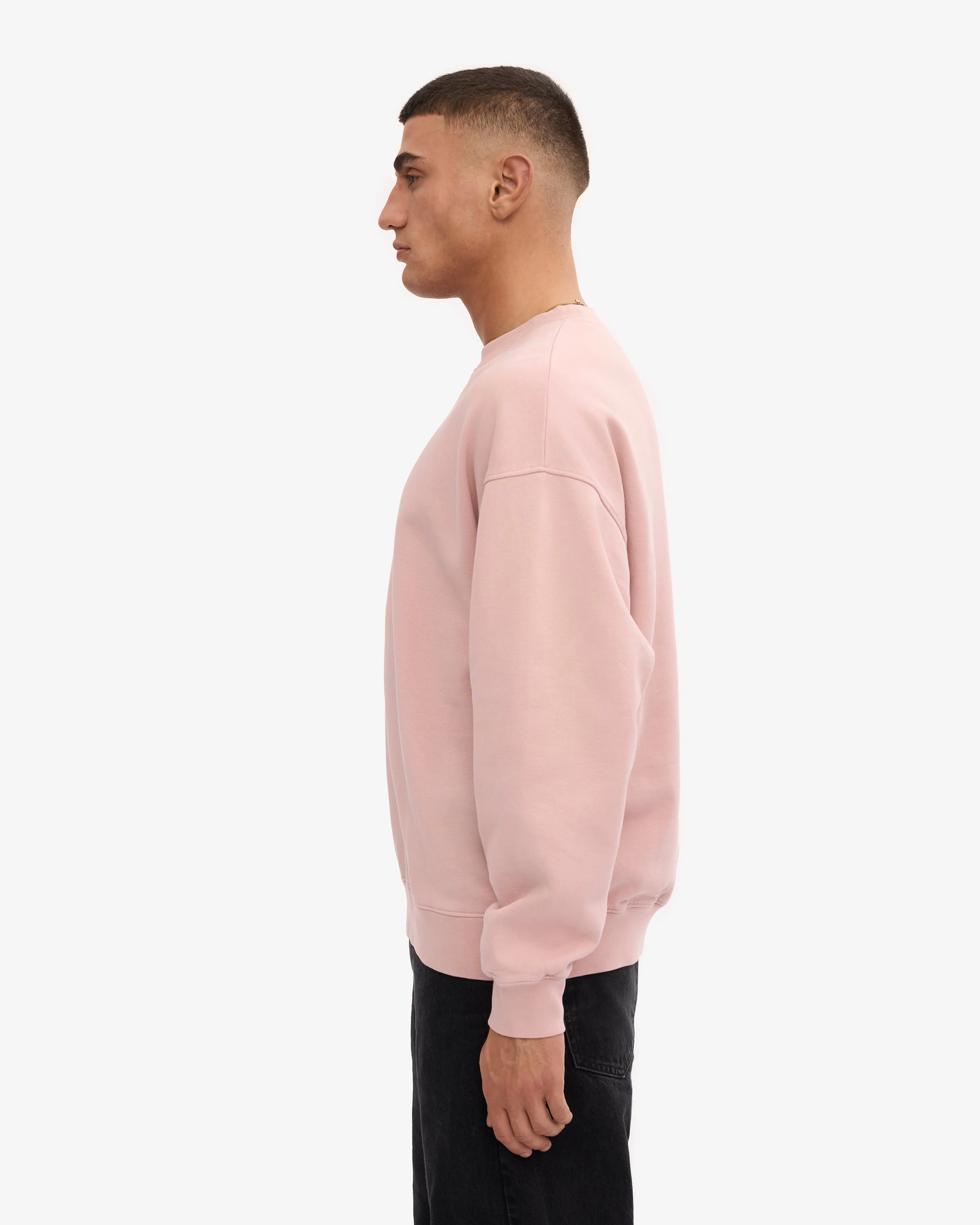 Organic Oversized Crew - Faded Pink