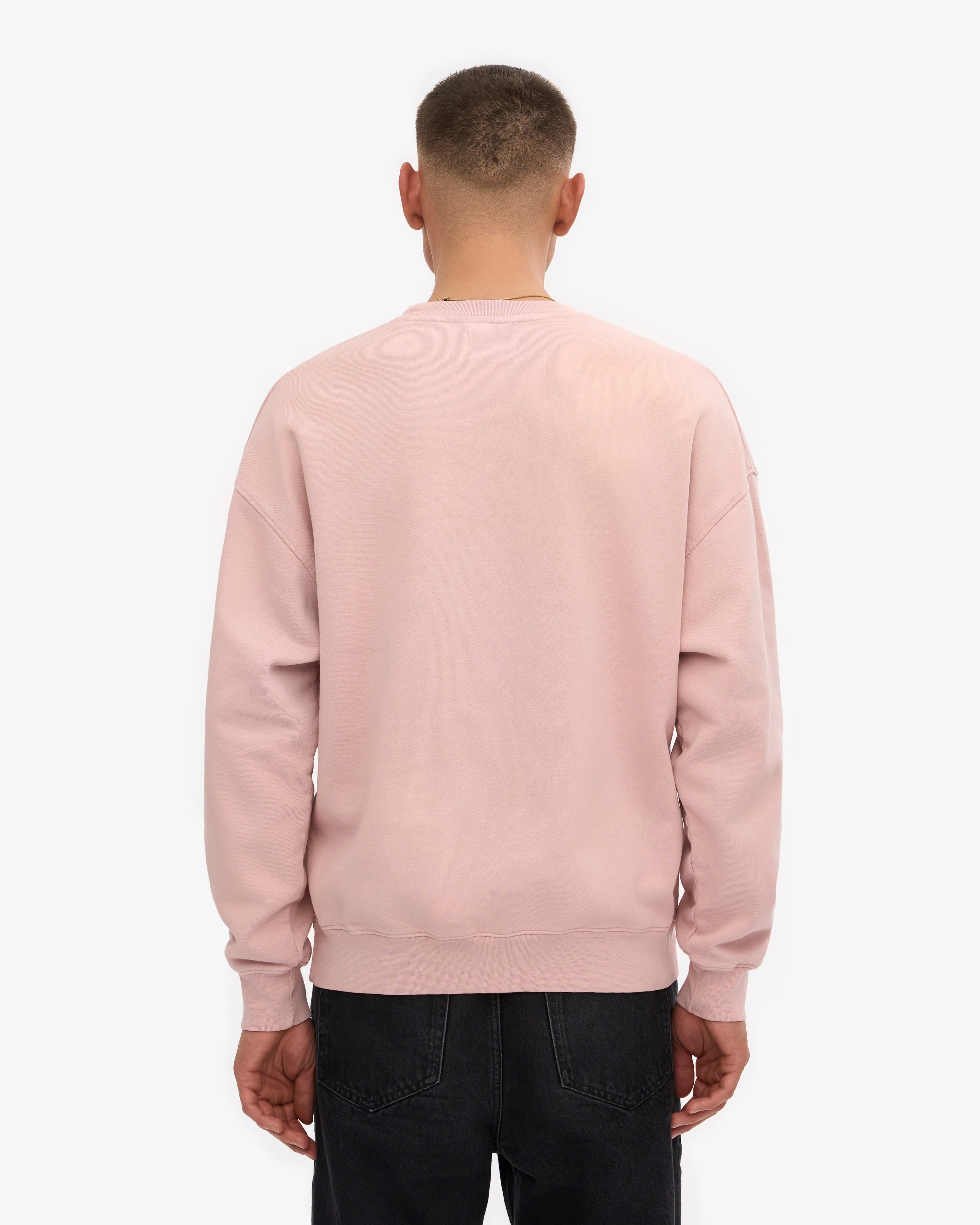 Organic Oversized Crew - Faded Pink