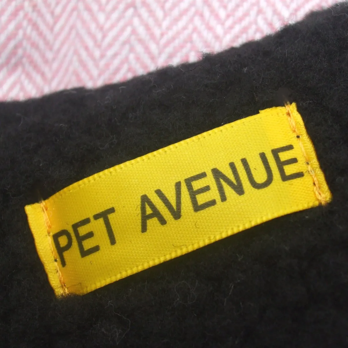 PA Pink Herringbone Dog Coat