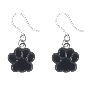 Paw Print Dangles Hypoallergenic Earrings for Sensitive Ears Made with Plastic Posts