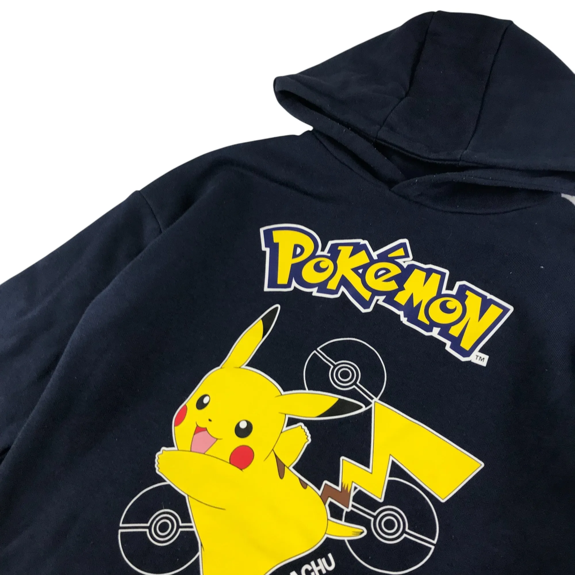 Primark hoodie 7-8 years navy blue Pokémon Pikachu pullover