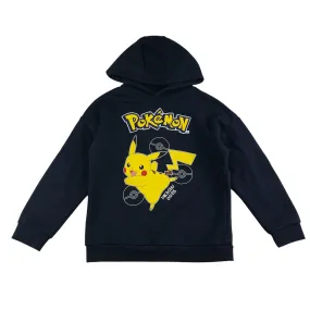 Primark hoodie 7-8 years navy blue Pokémon Pikachu pullover