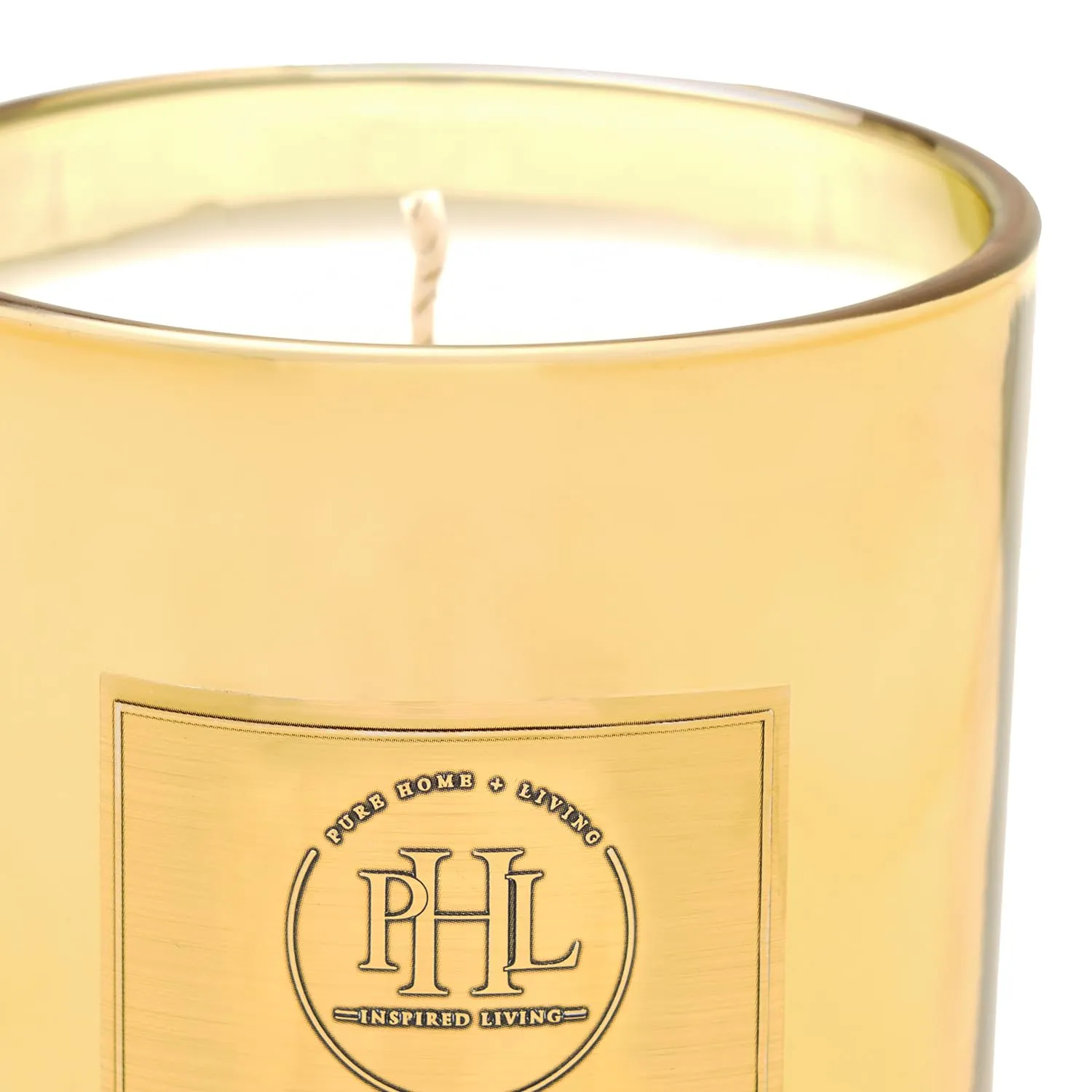 Pure Home   Living Rose and Summer Berry Scented Gold Wax Filled Jar Candle