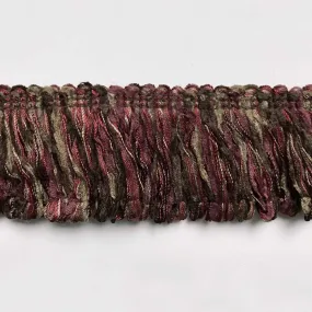 Purple and Brown High Quality Decorative Brush Fringe Trim by the yard