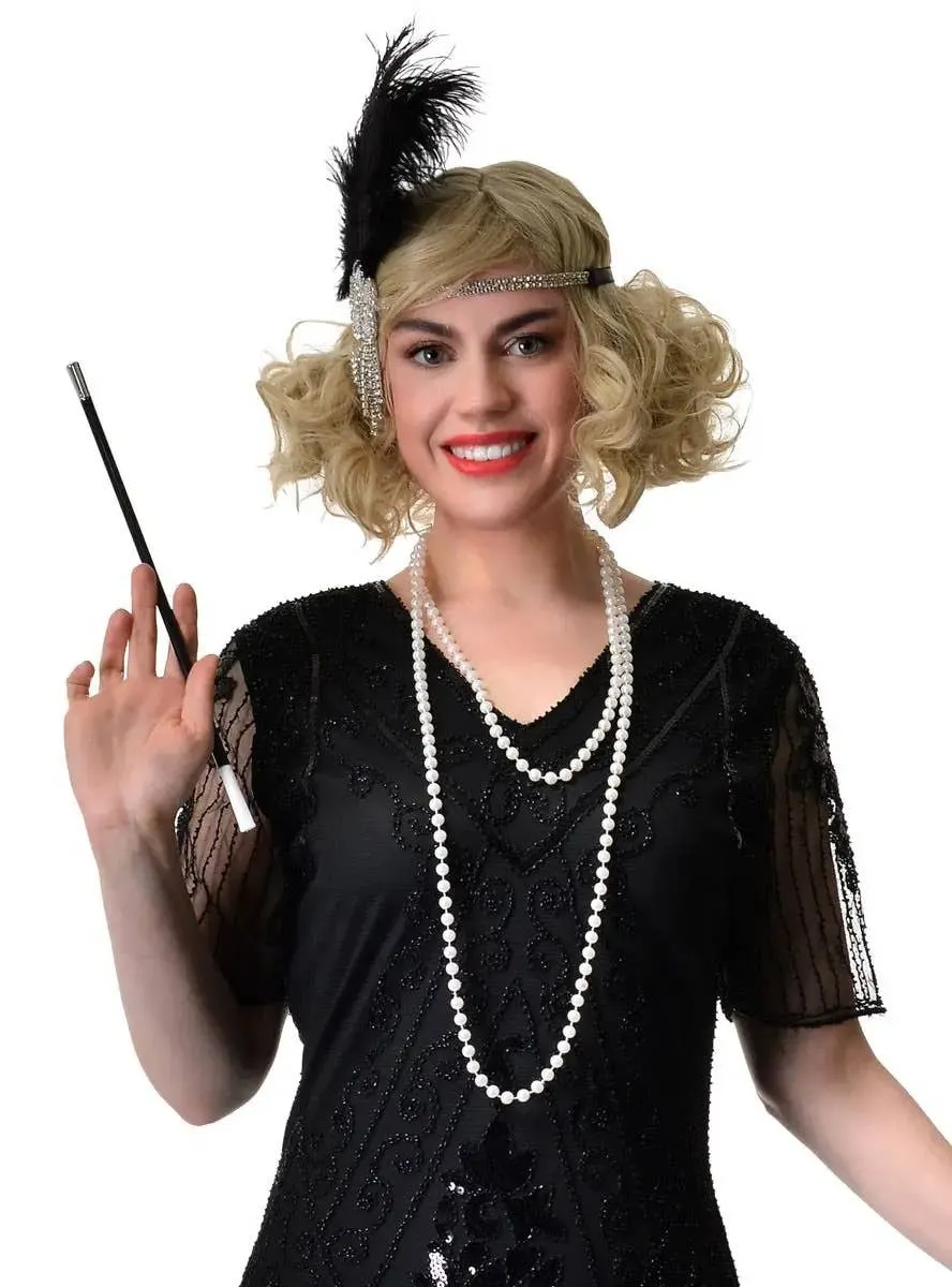 Ravishing Black Sequin 1920s Gatsby Womens Plus Size Costume