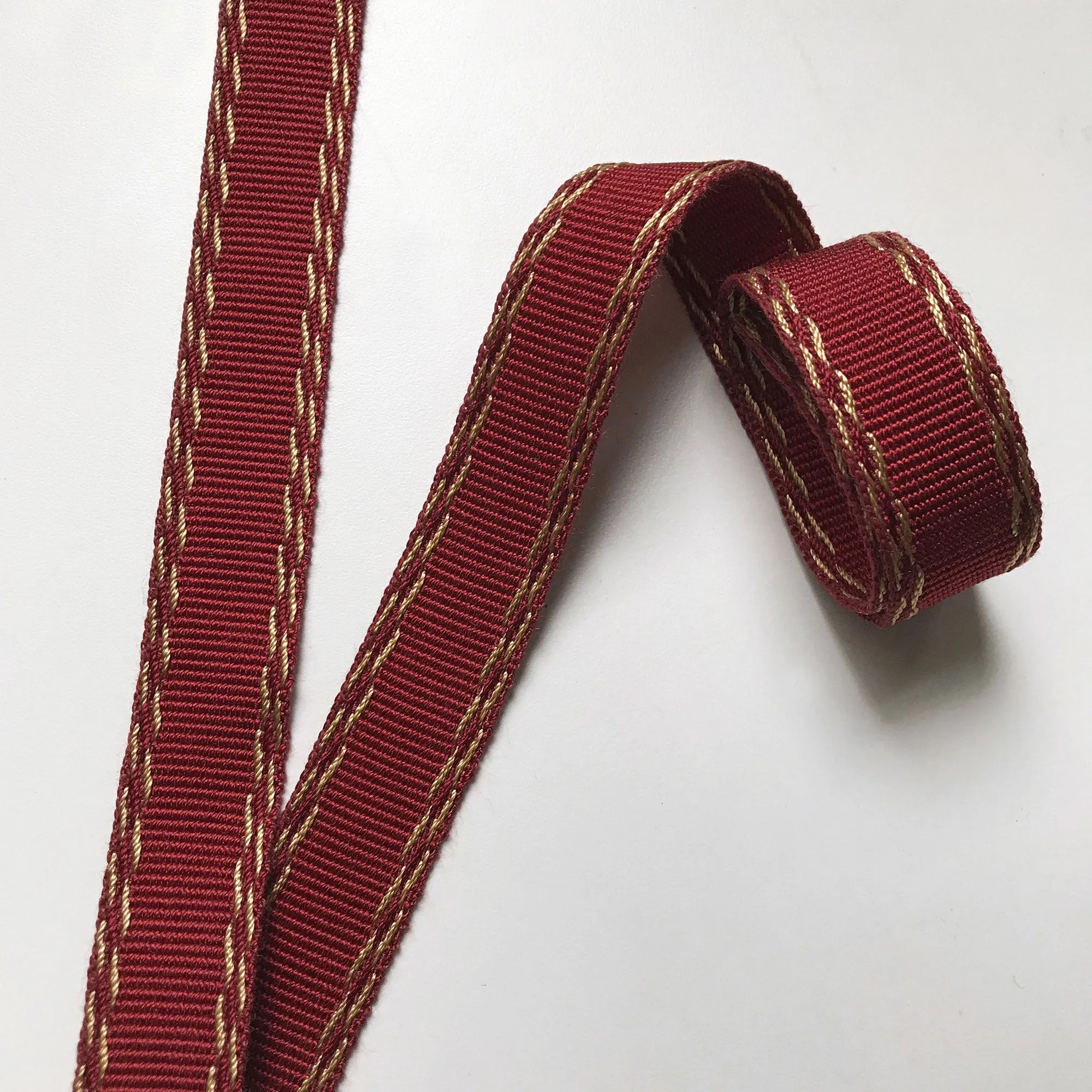 Red and Gold High Quality Decorative Border Trim by the yard