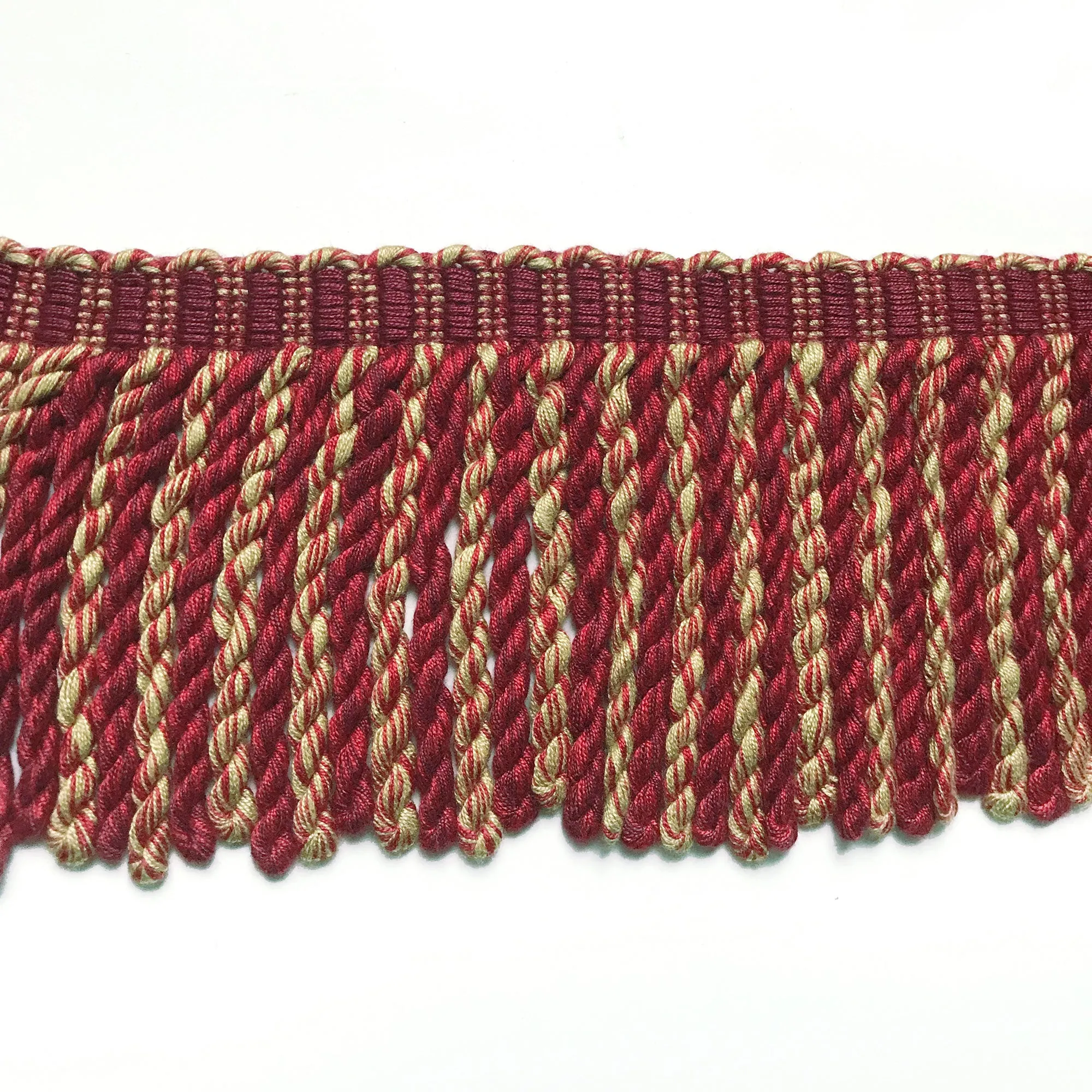 Red and Gold High Quality Decorative Bullion Fringe Trim by the yard