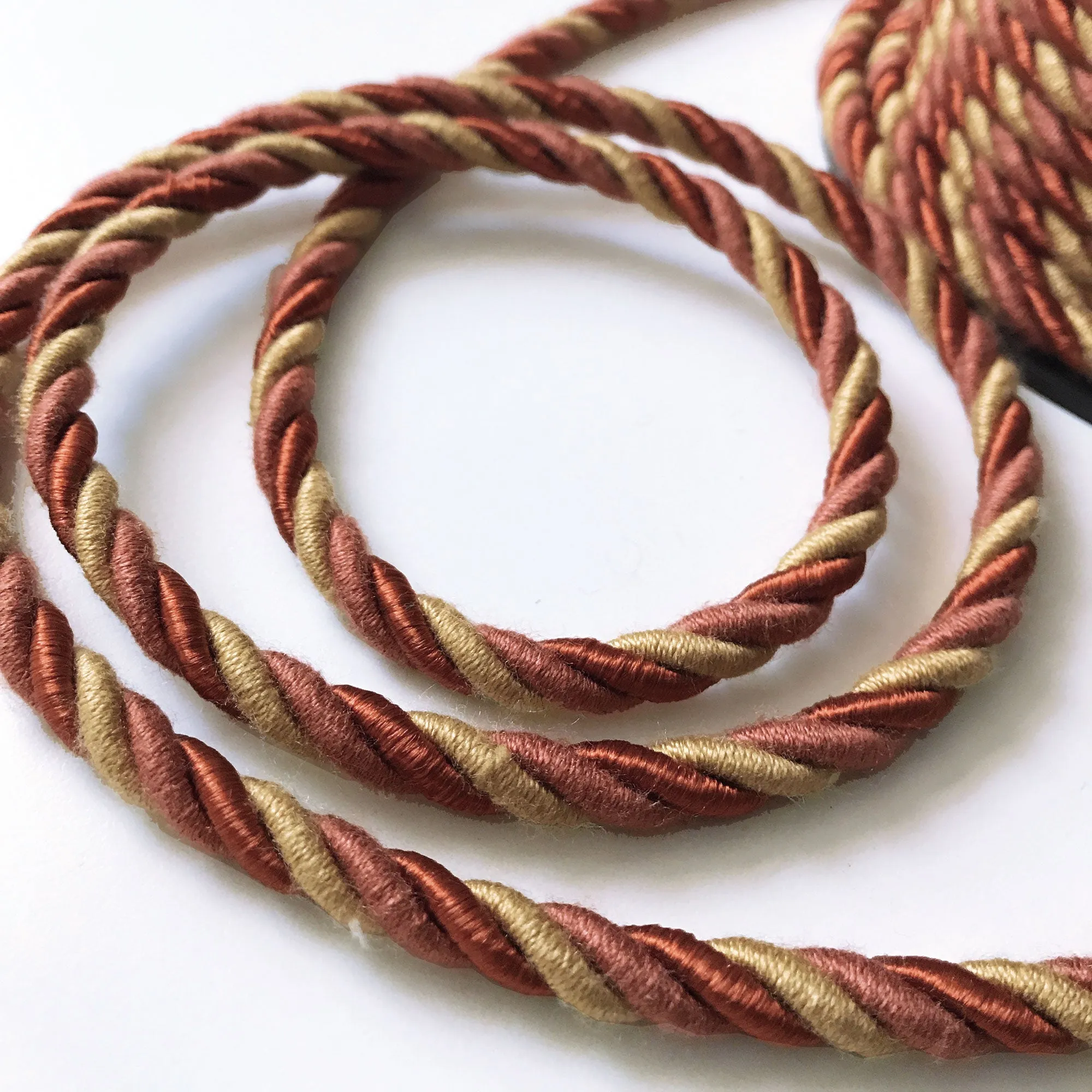 Red and Wheat High Quality Decorative Cord Trim by the yard