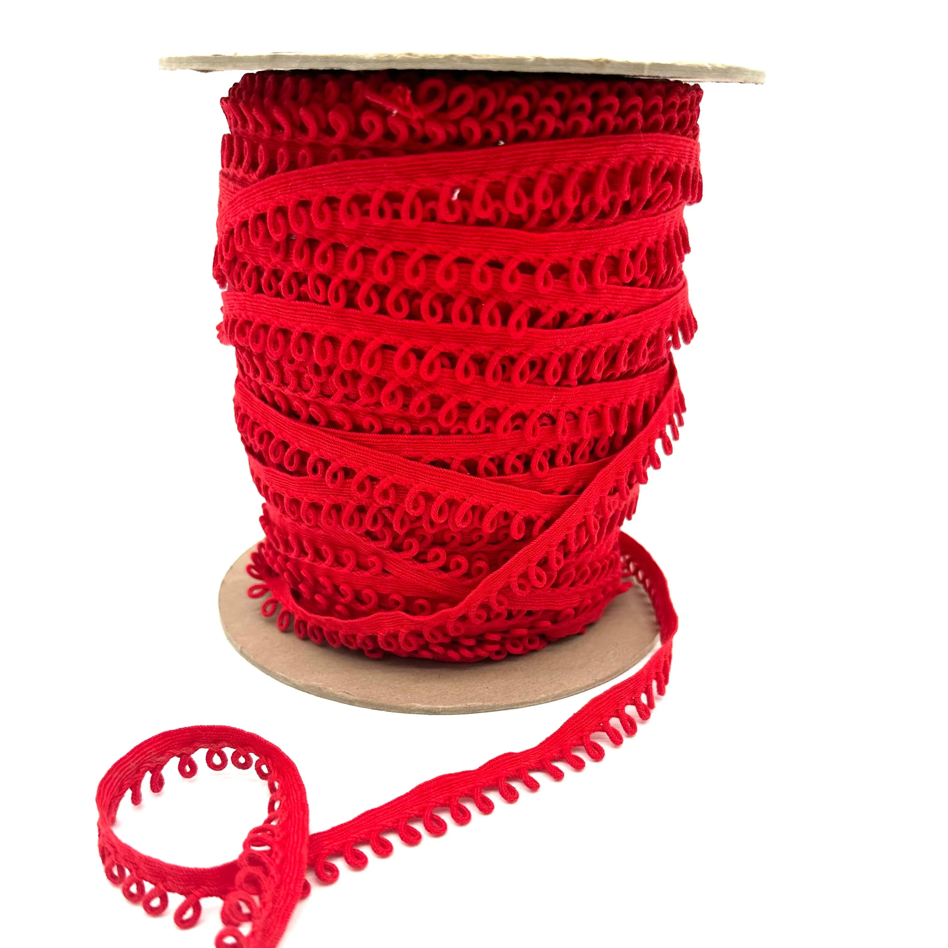 Red Scarlet High Quality Decorative Gimp Loop Trim by the yard