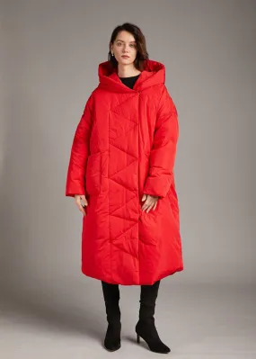 Relaxed Fit Storm Flap Hooded Down Puffer Parka