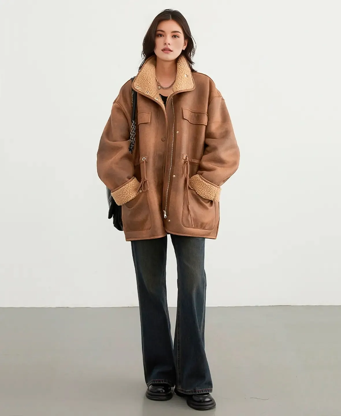 Reversible Shearling Parka