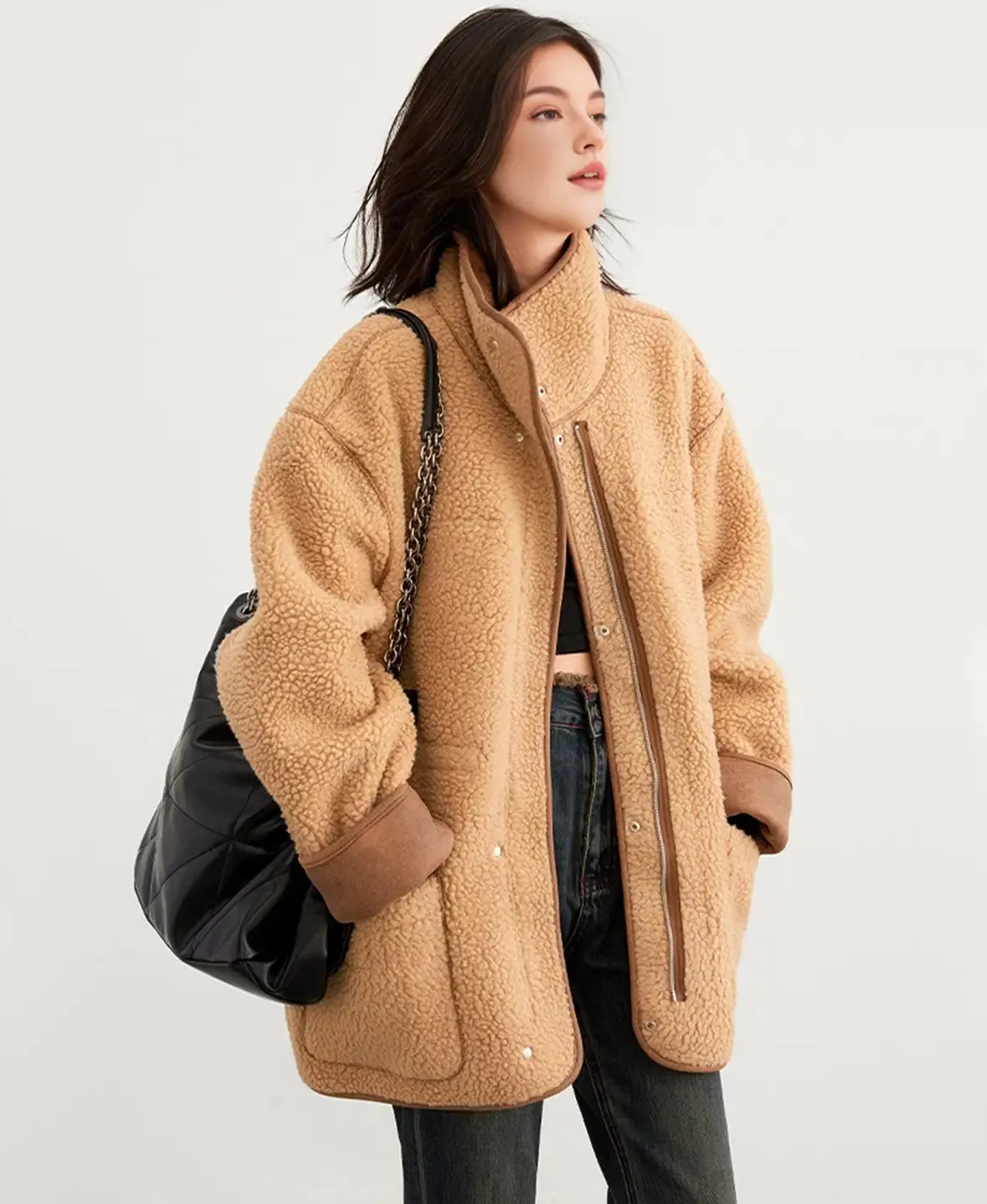 Reversible Shearling Parka