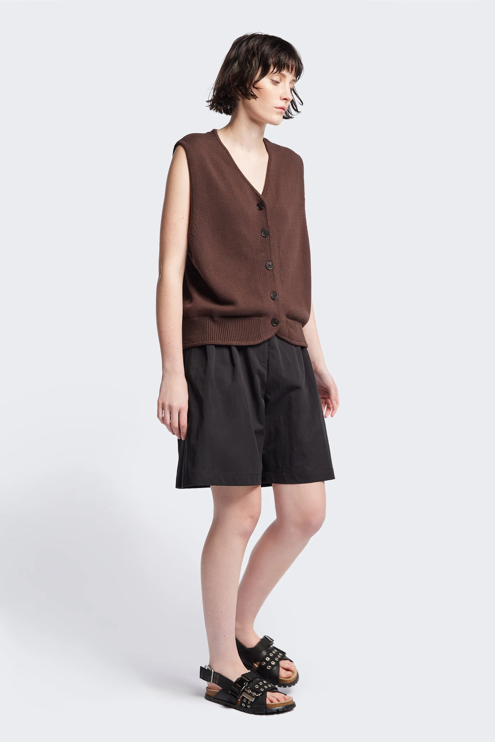 Ritual Knit Vest Brown