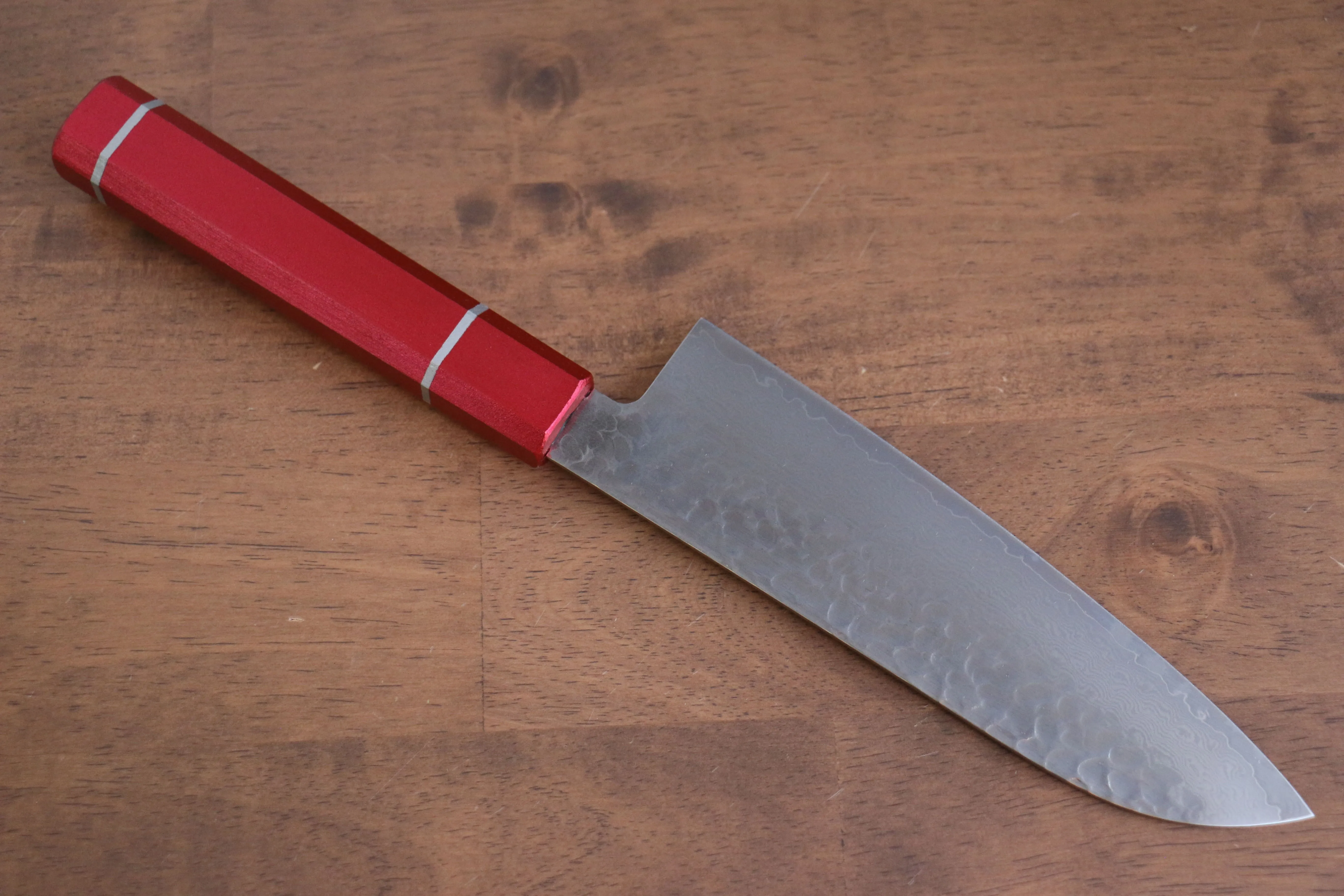 Sakai Takayuki VG10 33 Layer Damascus Santoku 170mm Live oak Lacquered (Kouseki) Handle