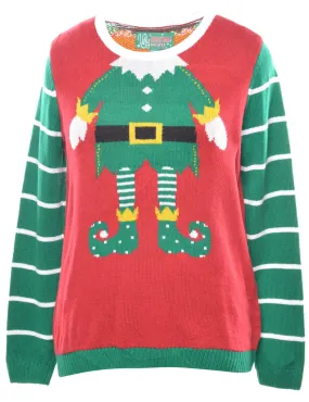 Santa Claus  Christmas Jumper - L