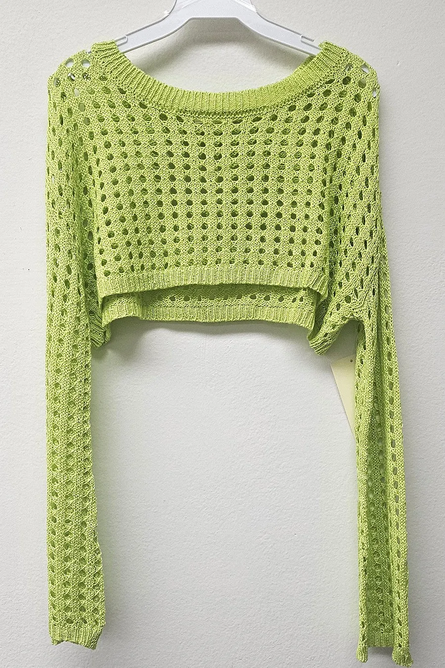 Sarah crochet long sleeve top