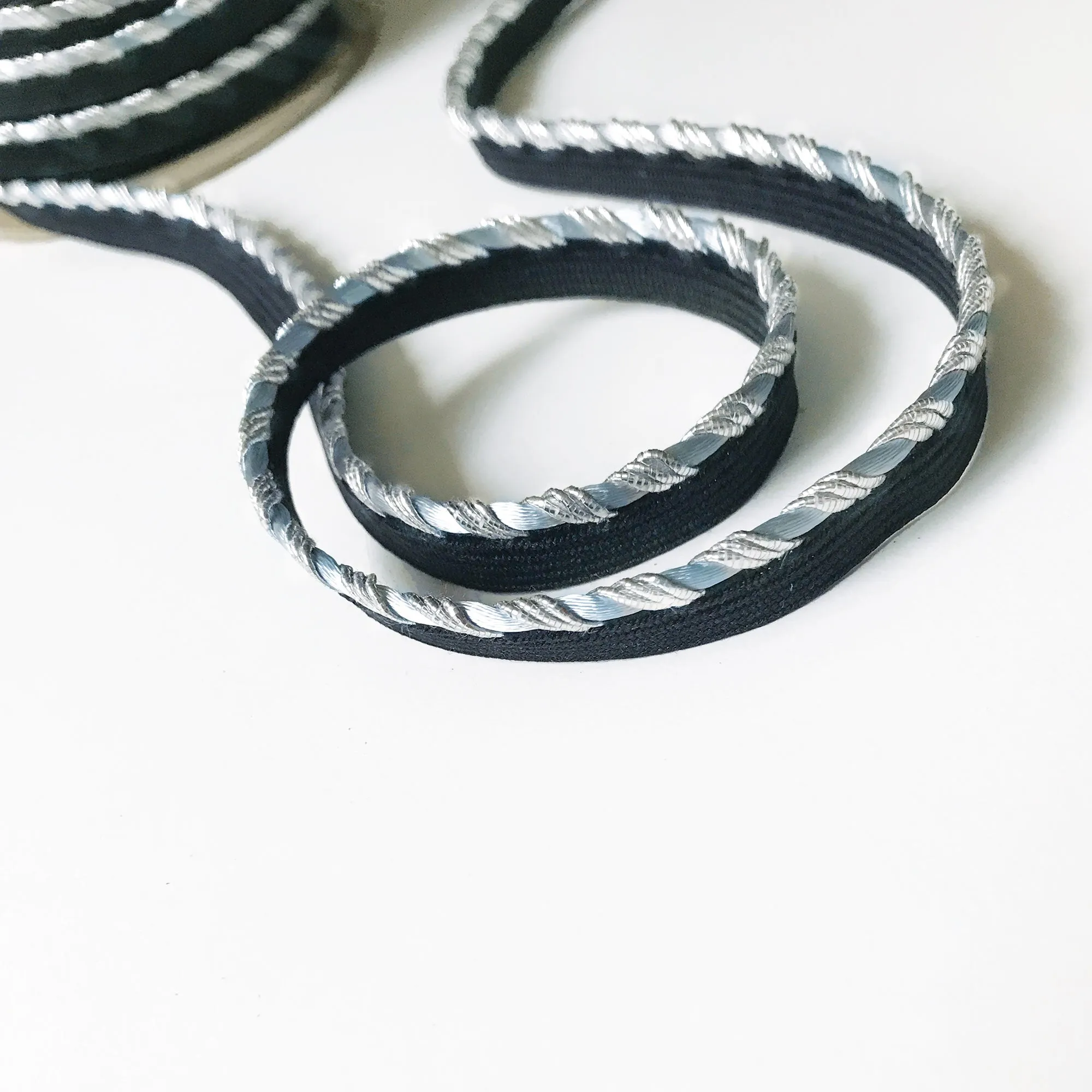 Silver Gray High Quality Decorative Lip Cord Trim by the yard