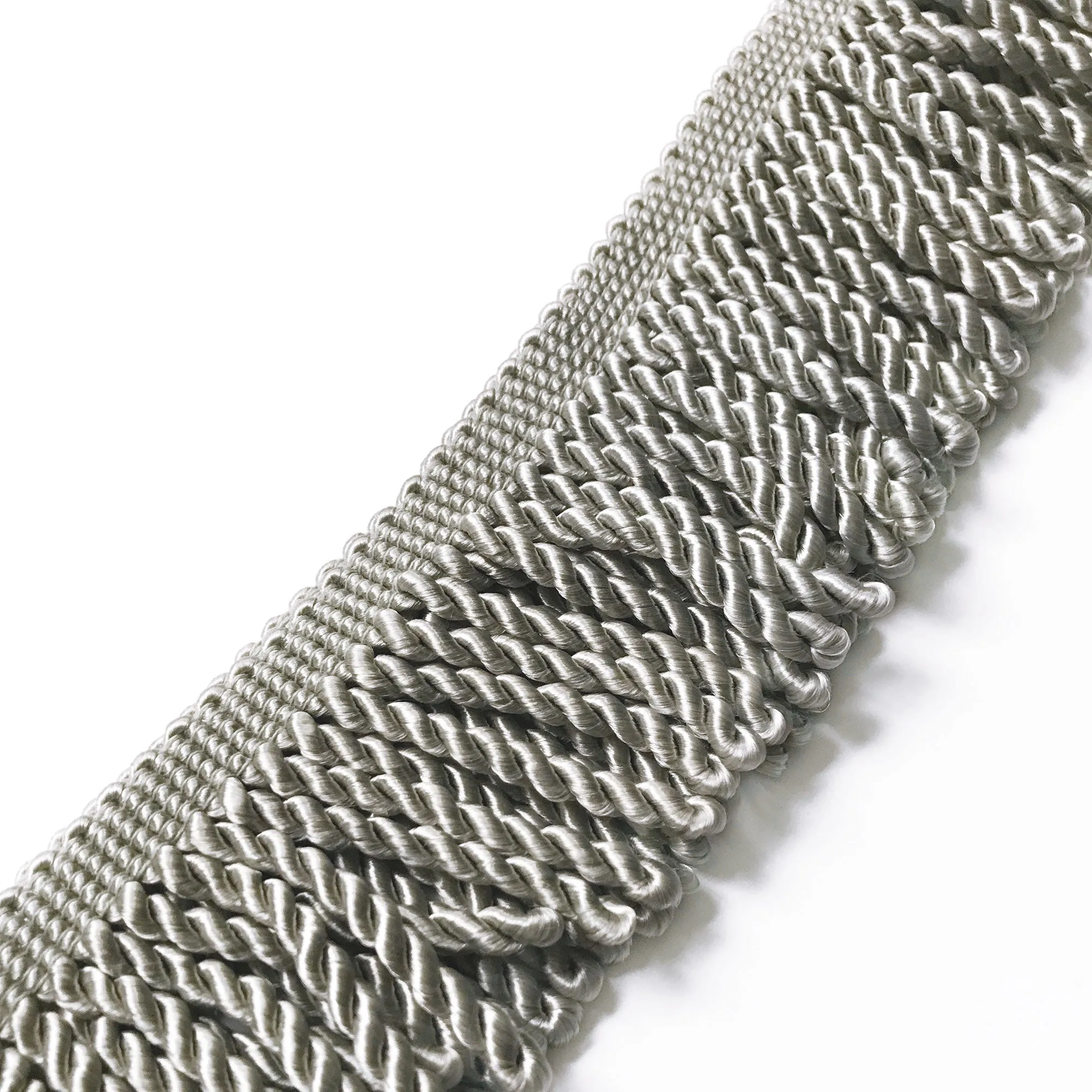 Silver High Quality Decorative Bullion Fringe Trim by the yard