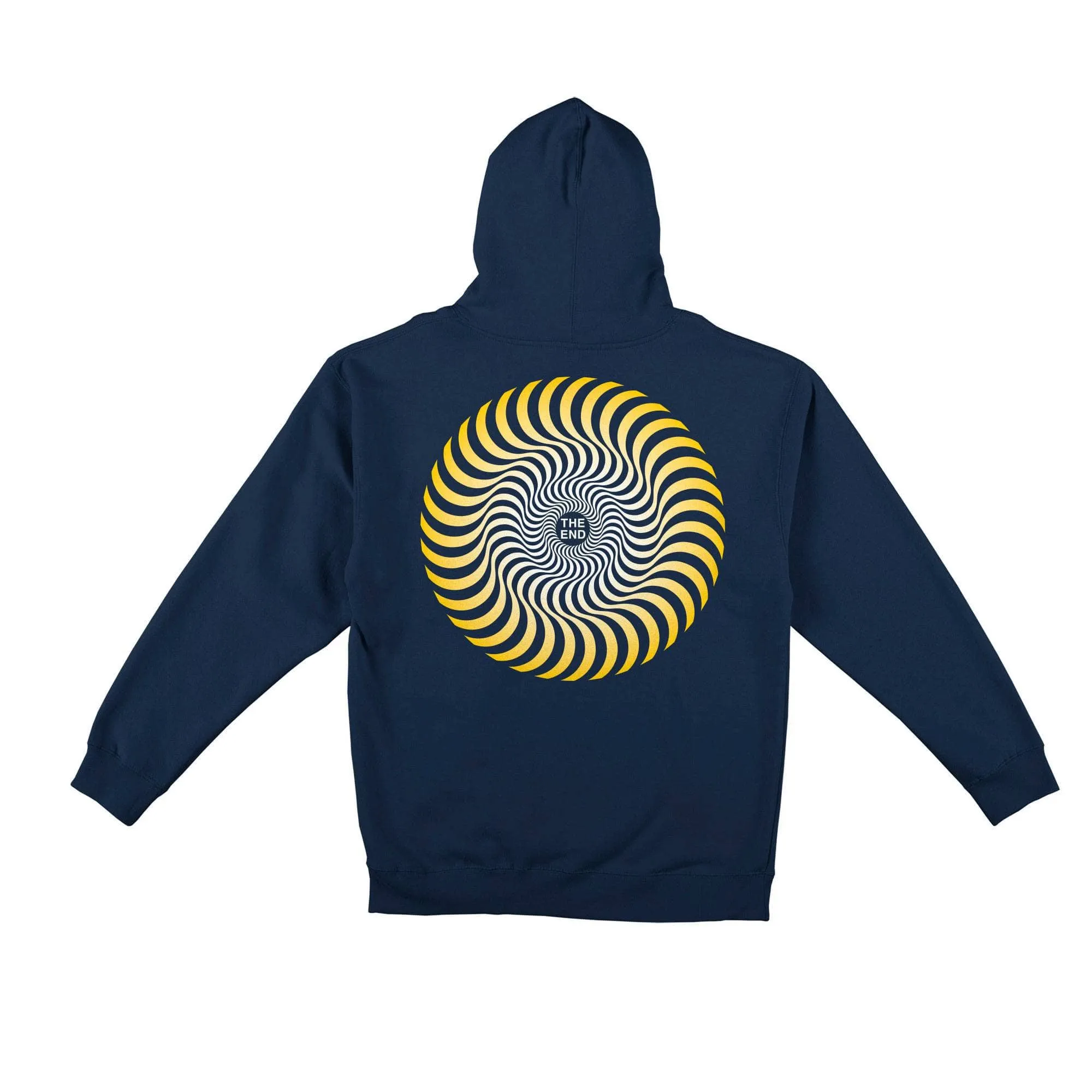 Spitfire Hoody Classic Swirl Fade Slate Blue/Yellow & White