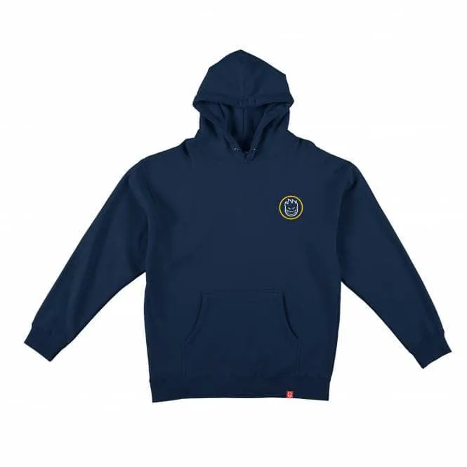 Spitfire Hoody Classic Swirl Fade Slate Blue/Yellow & White