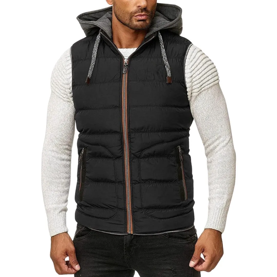 Spring Bodywarmer With Removable Hood For Men