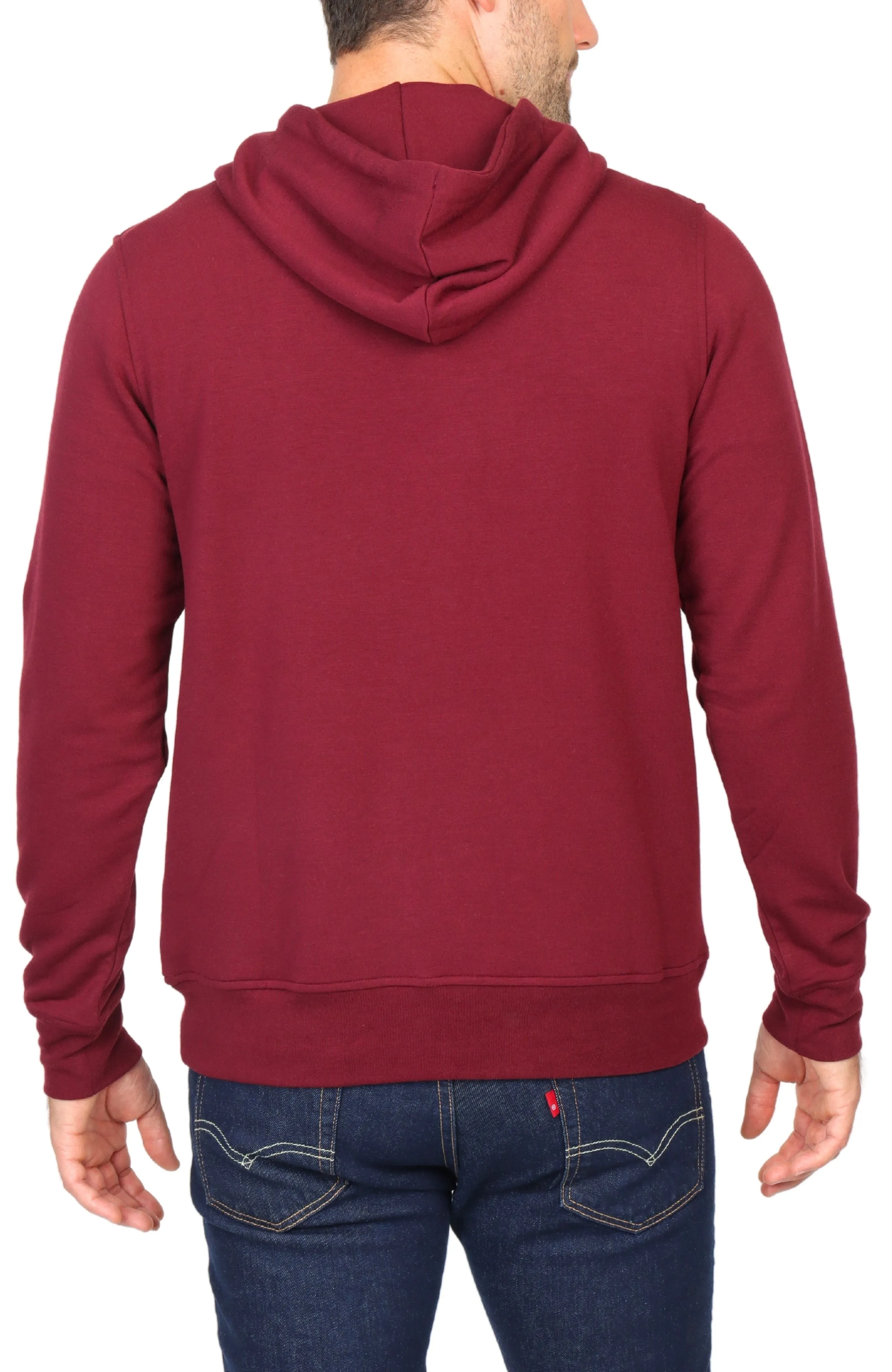 Sueded Fleece Pullover Hoodie