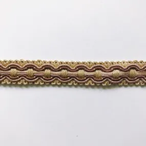 Tan and Brown High Quality Decorative Gimp Trim by the yard