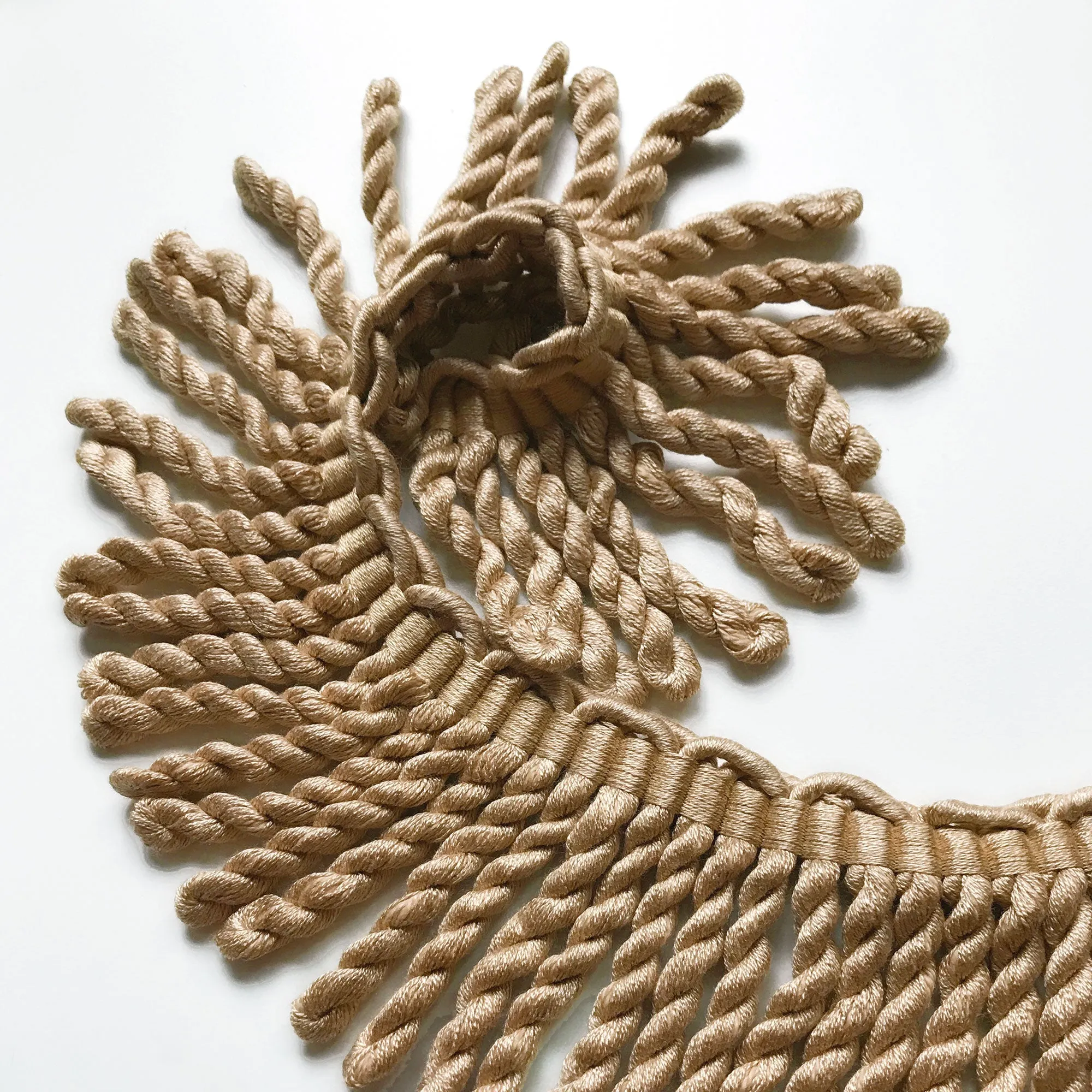 Tan High Quality Decorative Bullion Fringe Trim by the yard