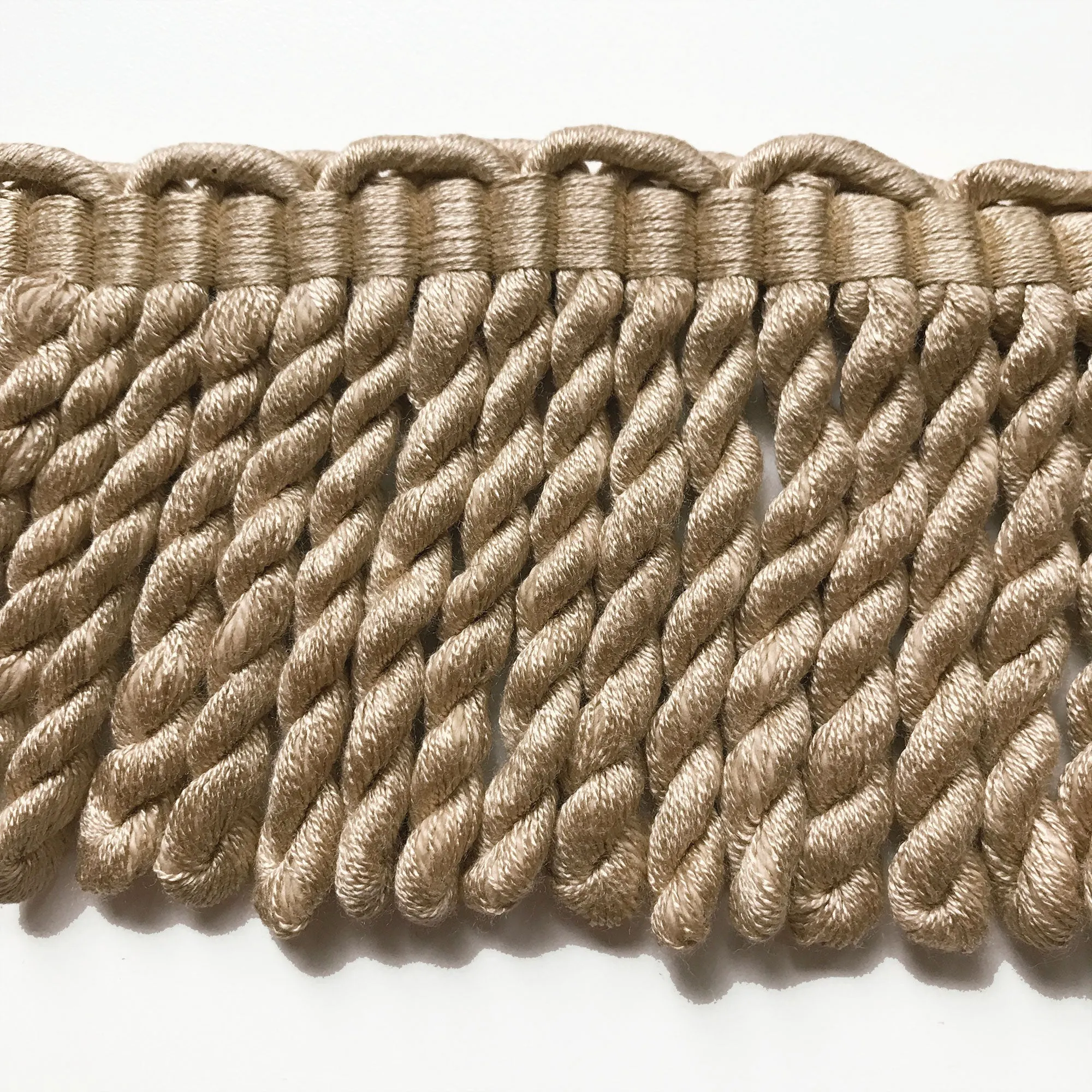 Tan High Quality Decorative Bullion Fringe Trim by the yard