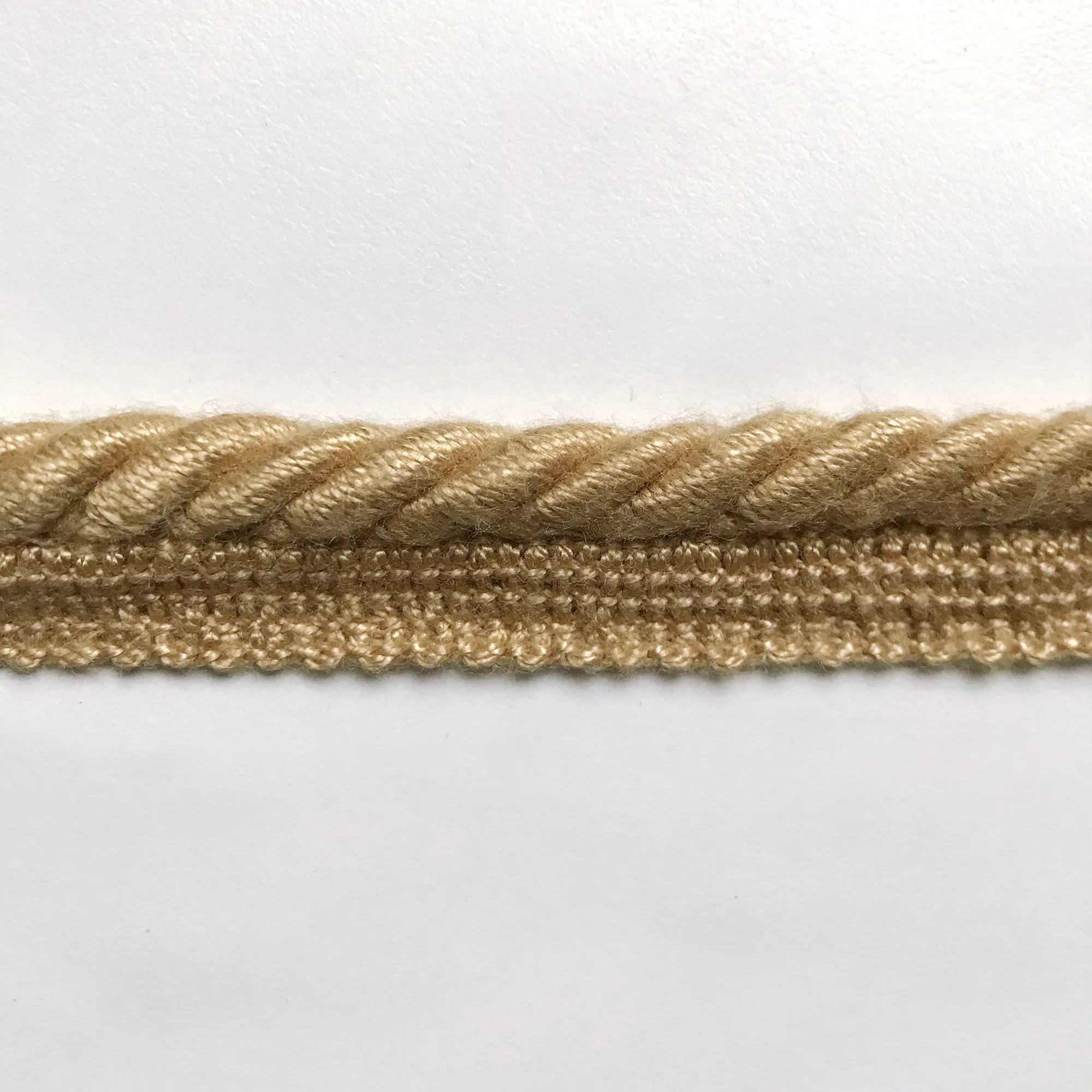 Tan High Quality Decorative Lip Cord Trim by the yard