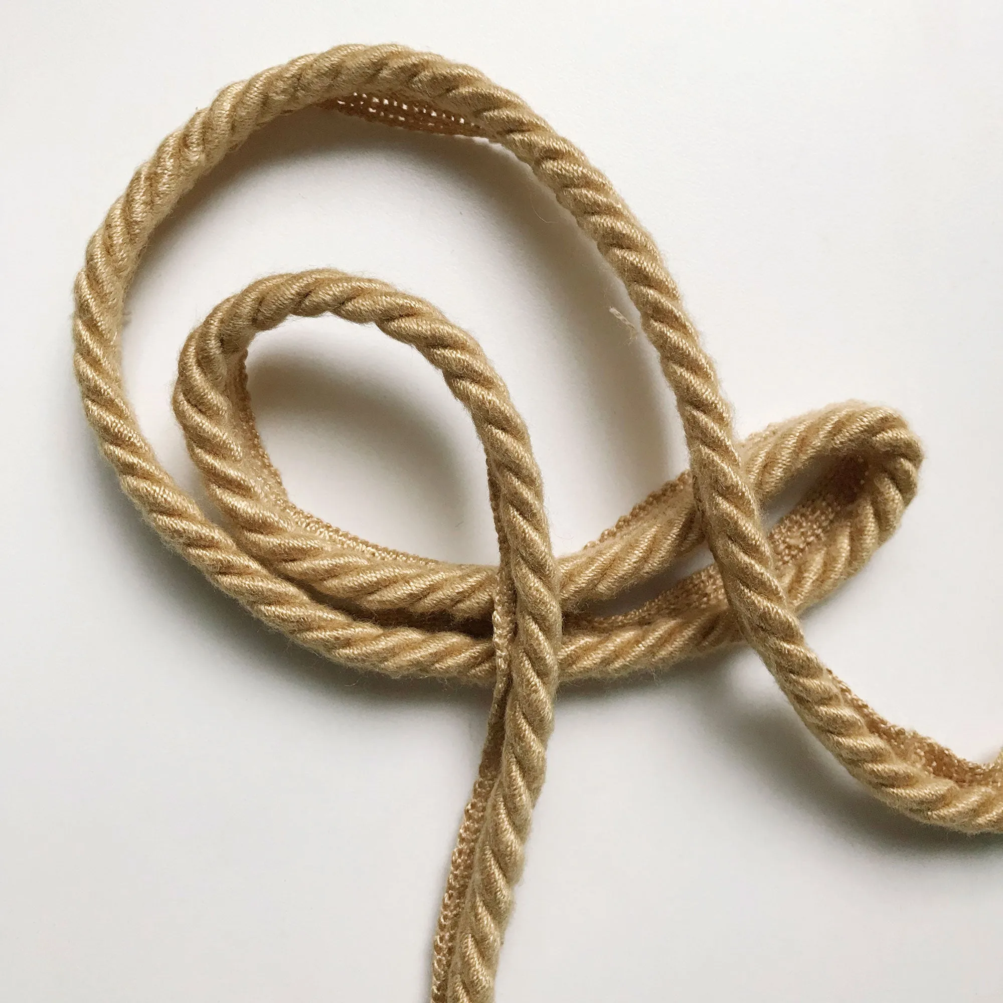 Tan High Quality Decorative Lip Cord Trim by the yard