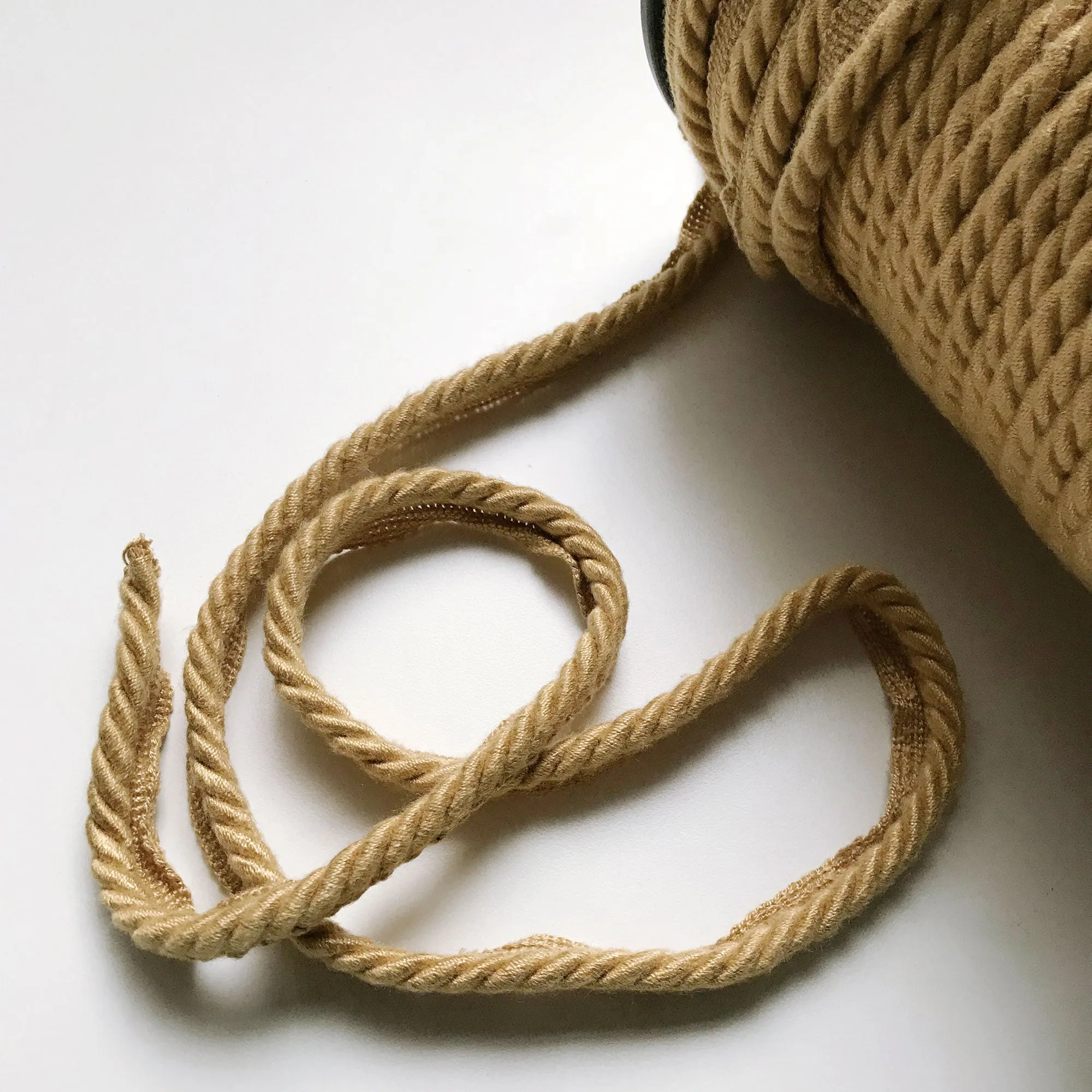 Tan High Quality Decorative Lip Cord Trim by the yard