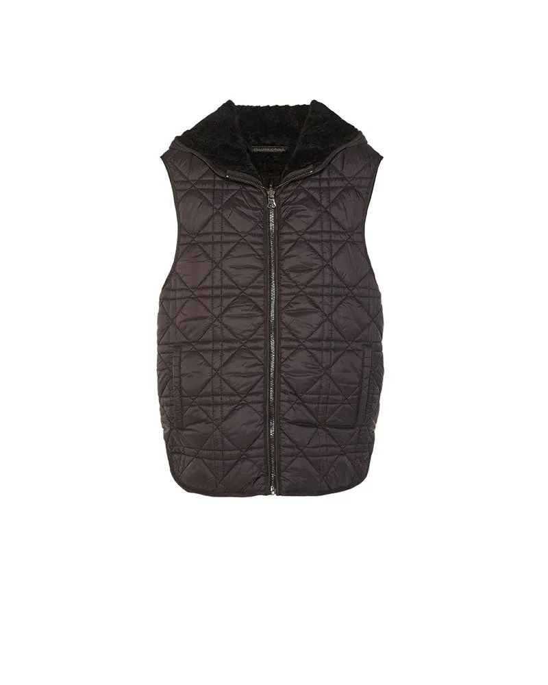 The Black Locust Shearling Vest