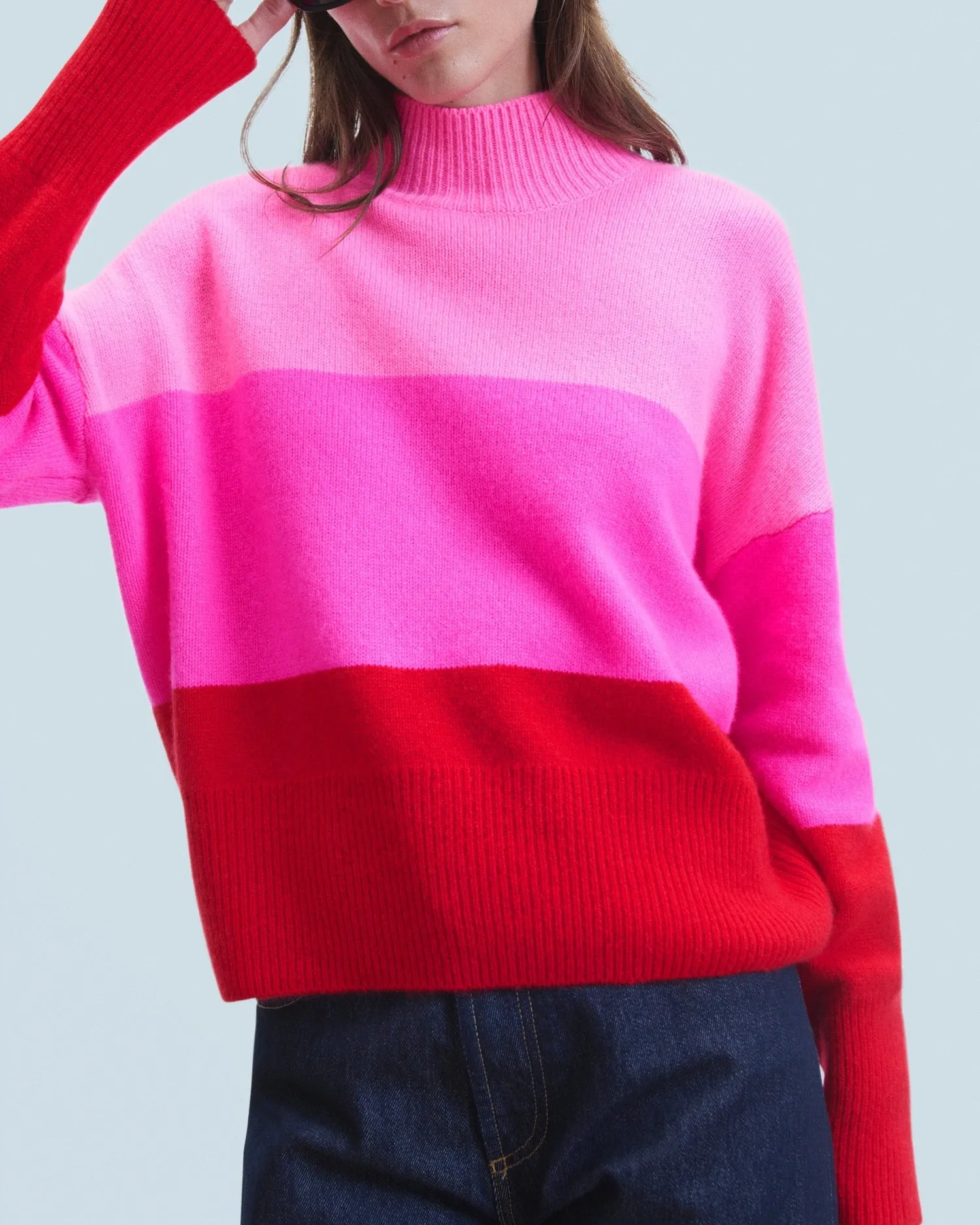 Turtleneck Knitted 2401wpm01626 Bright-Red