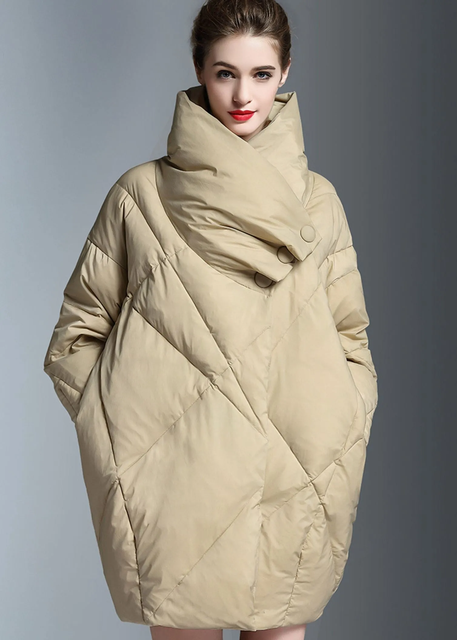 Utility Collar Cocoon Down Puffer Coat