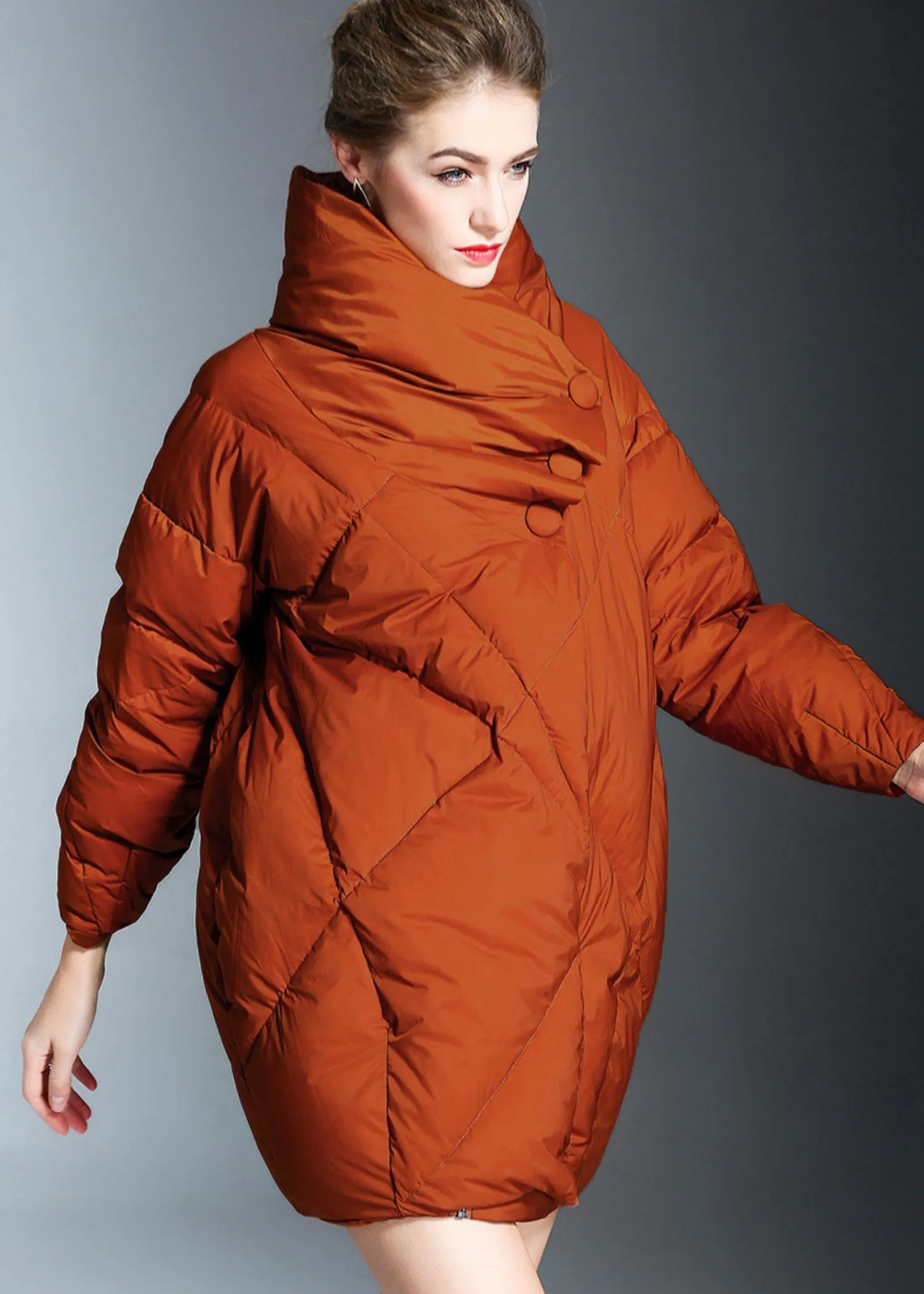 Utility Collar Cocoon Down Puffer Coat