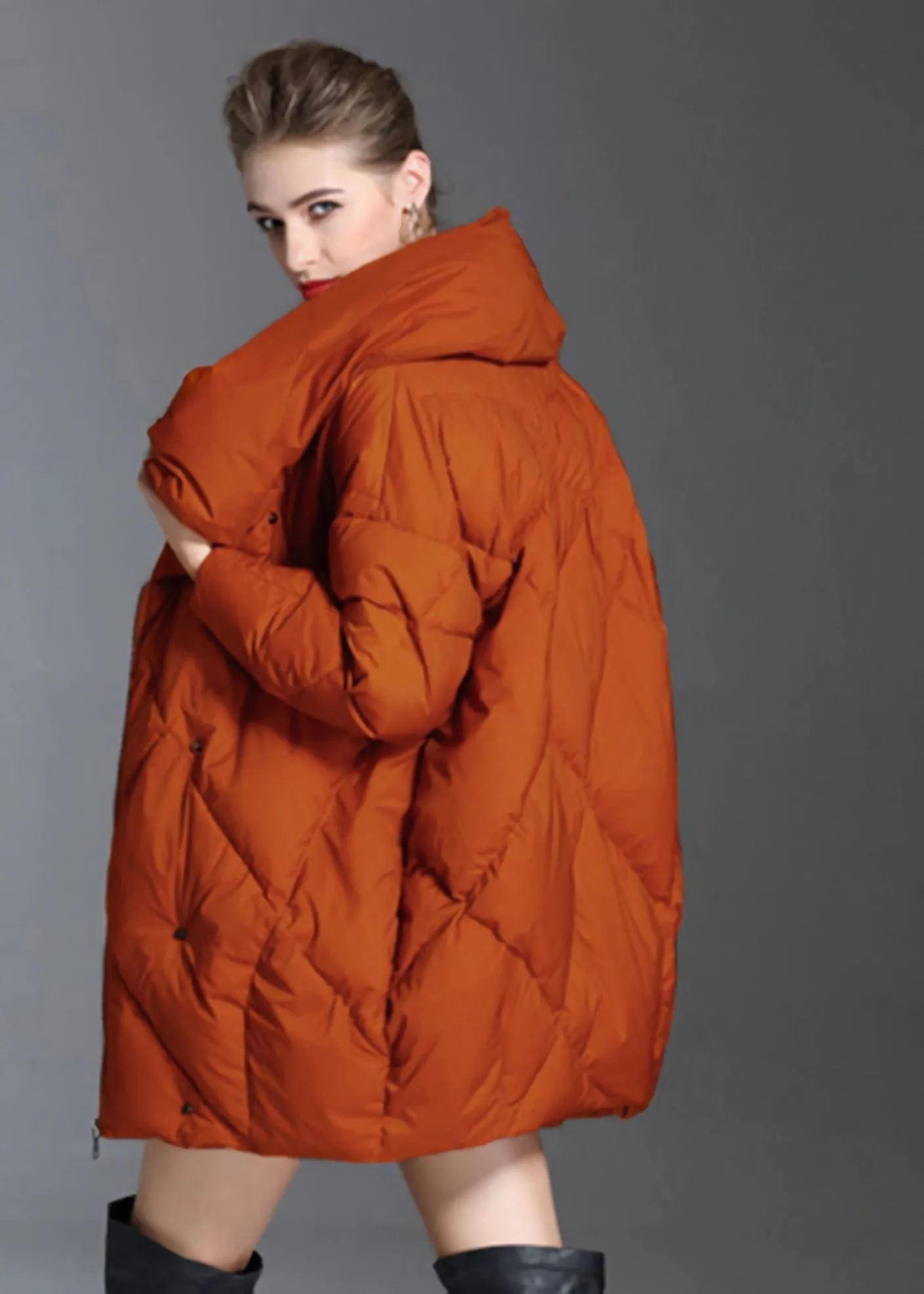 Utility Collar Cocoon Down Puffer Coat