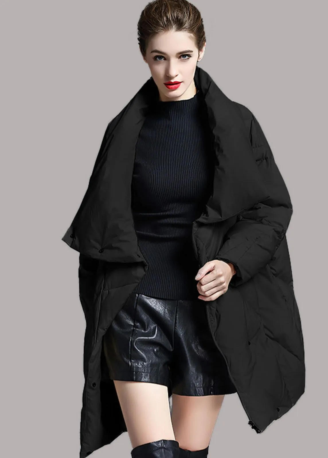 Utility Collar Cocoon Down Puffer Coat