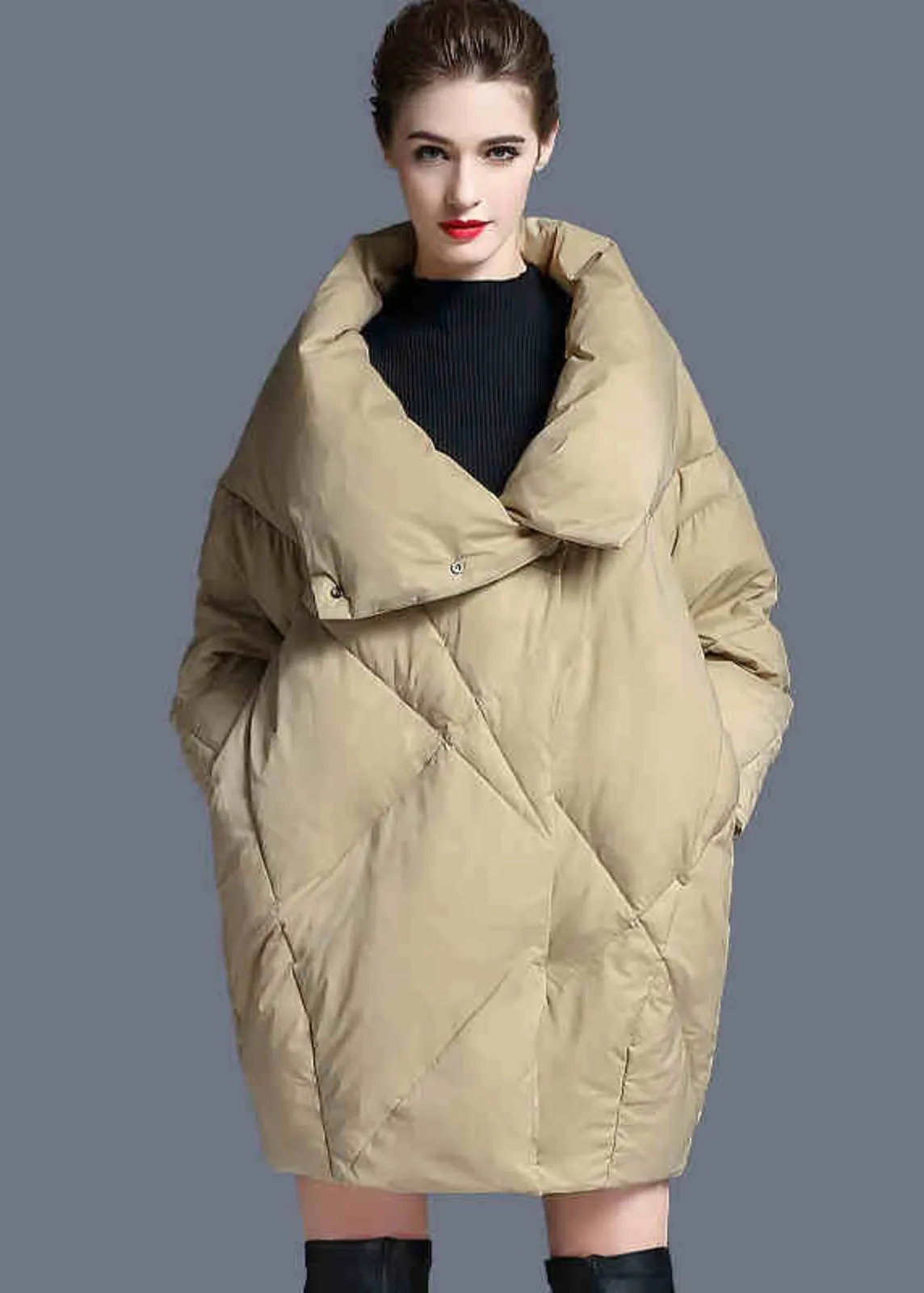 Utility Collar Cocoon Down Puffer Coat