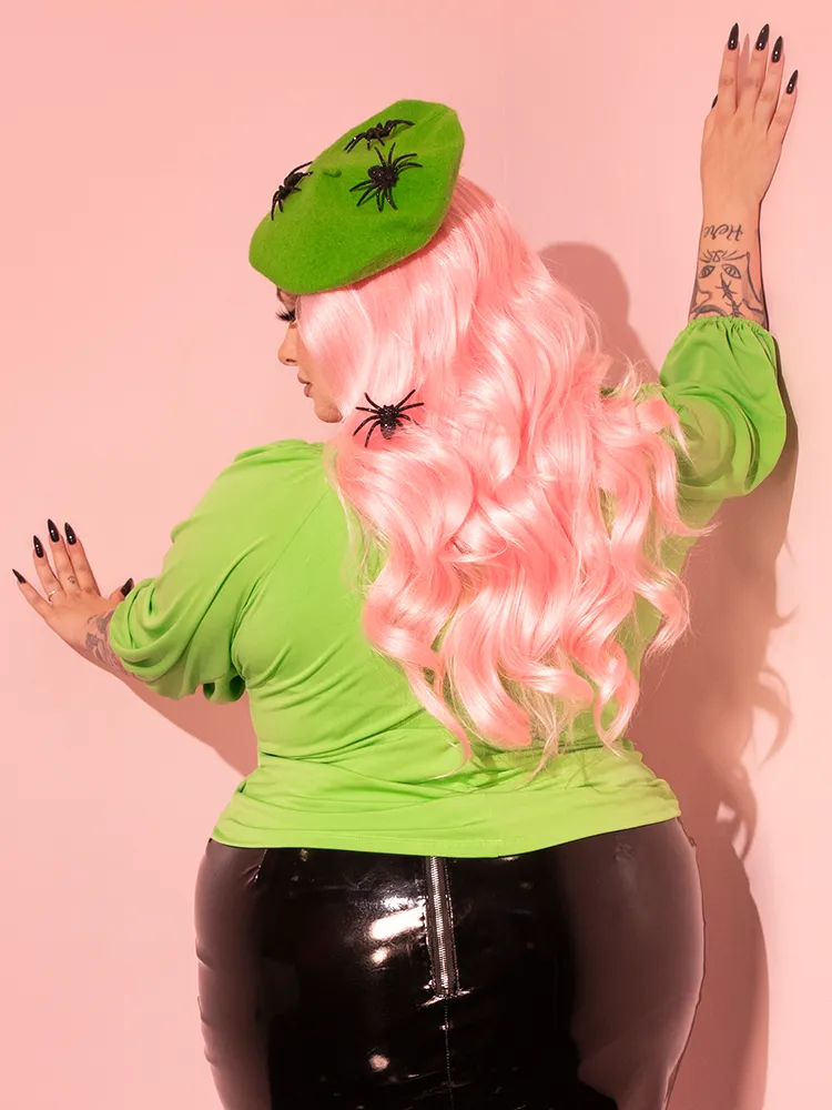 Vacation Blouse in Slime Green - Vixen by Micheline Pitt